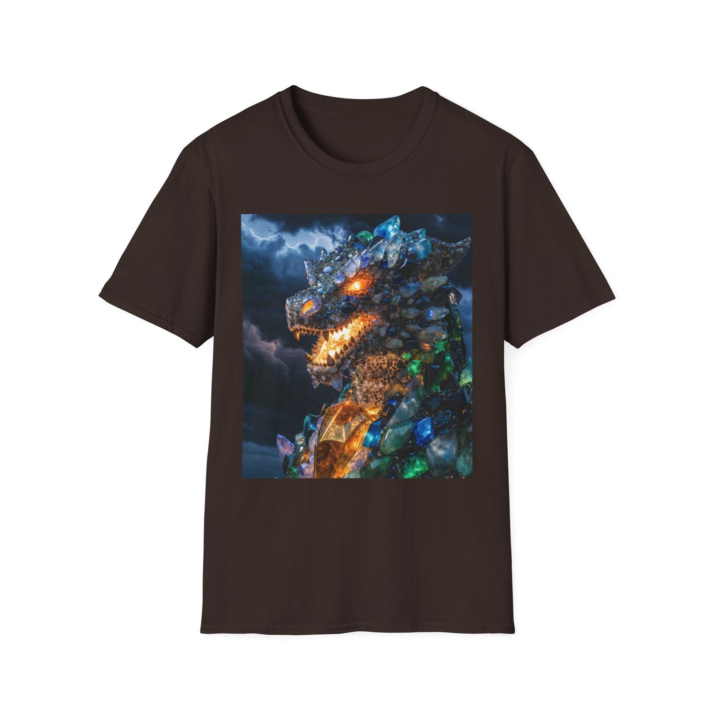 Gemstone Dragon T-Shirt — Fiery Crystal Dragon Graphic Tee
