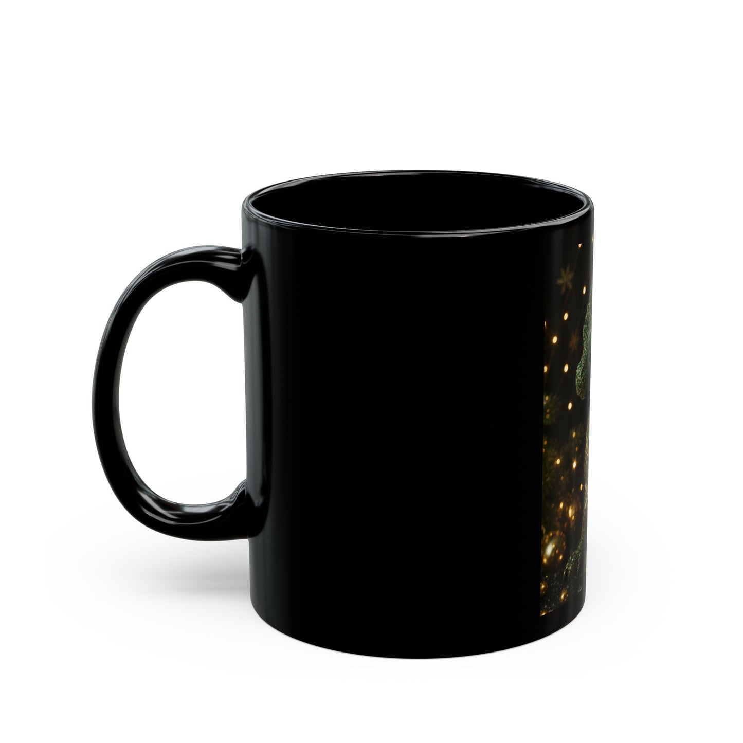 A Christmas GIFT Fantasy Dragon Mug - Enchanted 11oz/15oz Black Coffee Cup