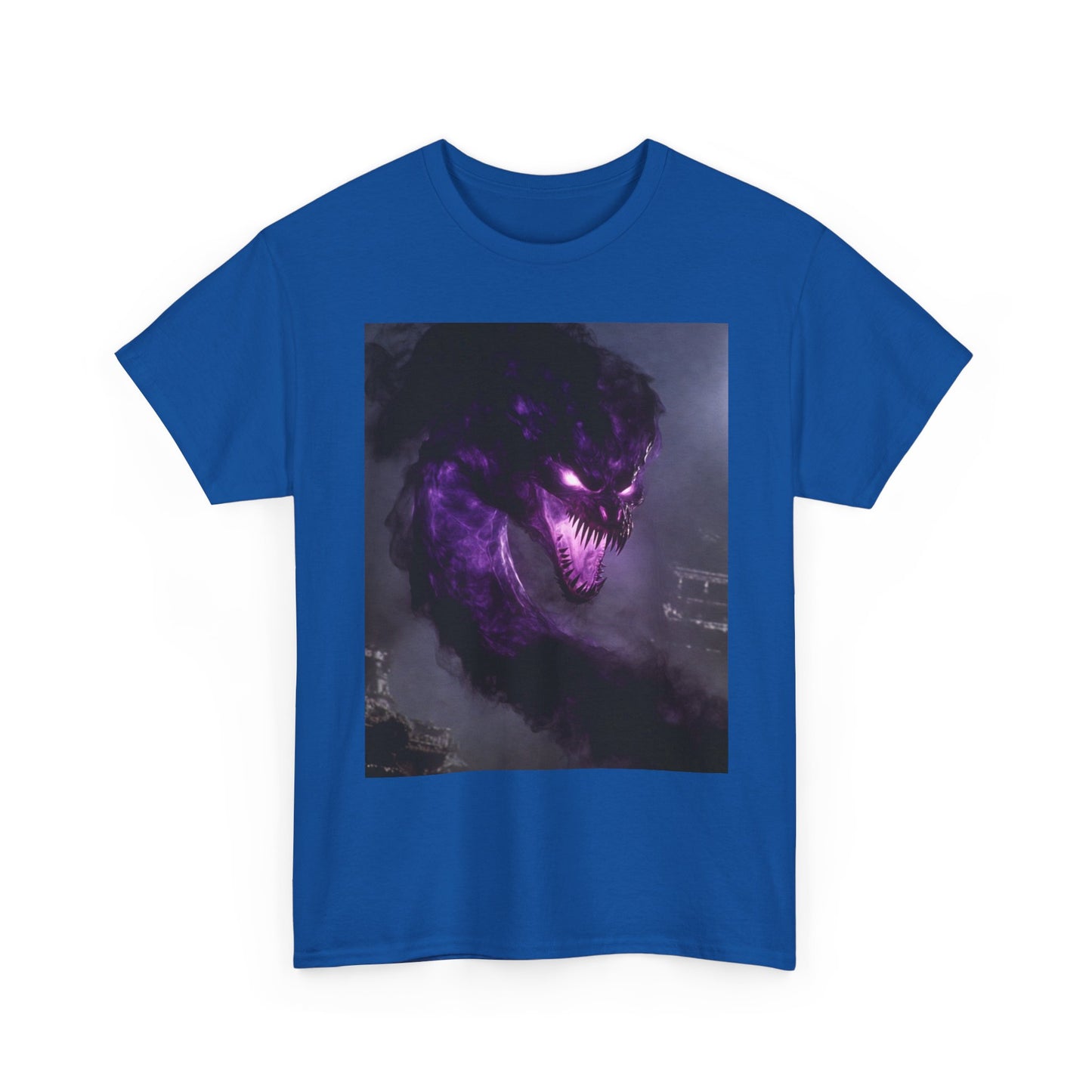 Divine Purple Dragon Ghost Heavy Cotton Tee