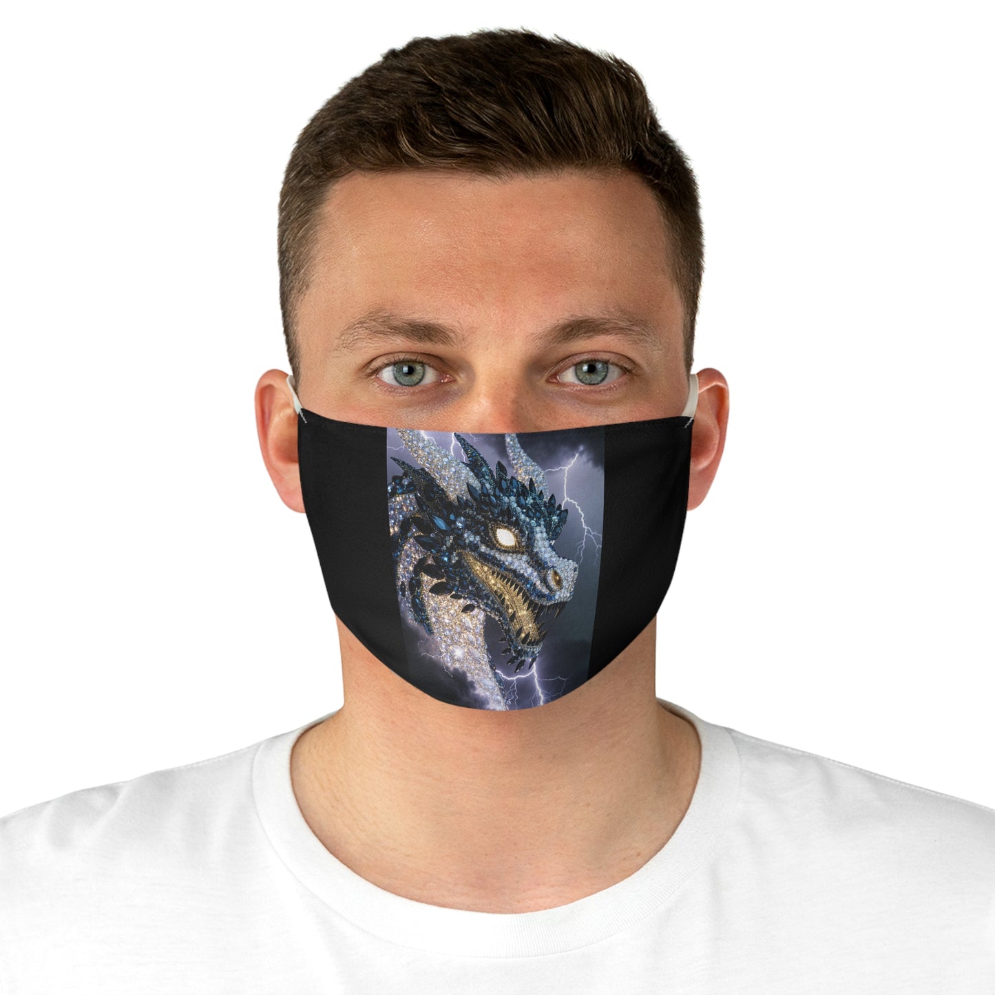 Dragon Lightning Face Mask — Storm Dragon Graphic Protective Mask