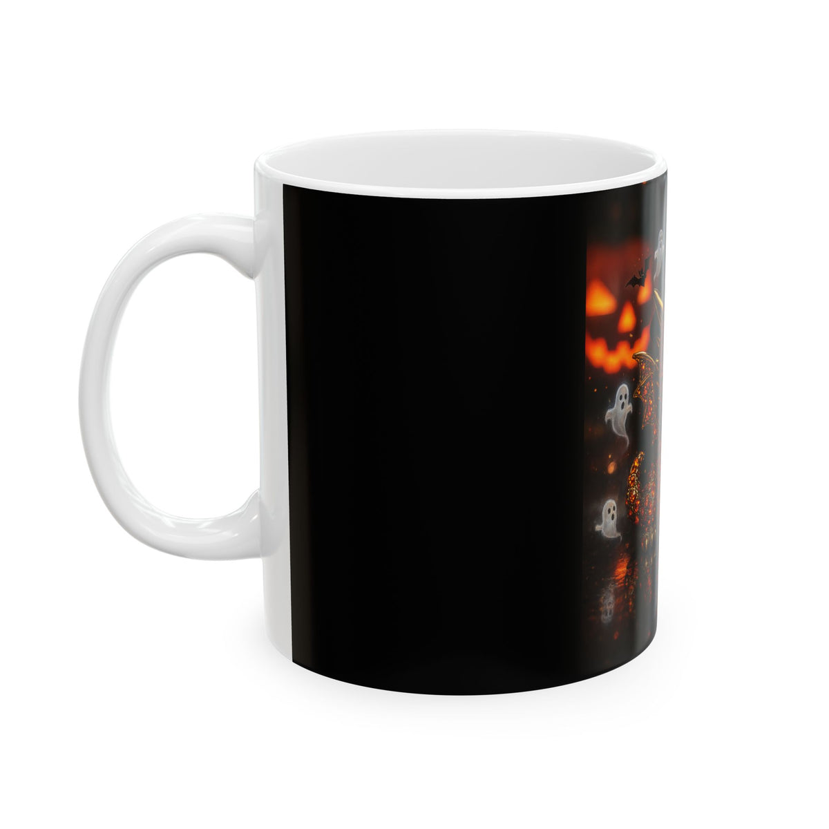 A Halloween Ghosts Ceramic Mug, Spooky Decor, Fall Coffee Cup, Halloween Gift, Cute Ghost Mug