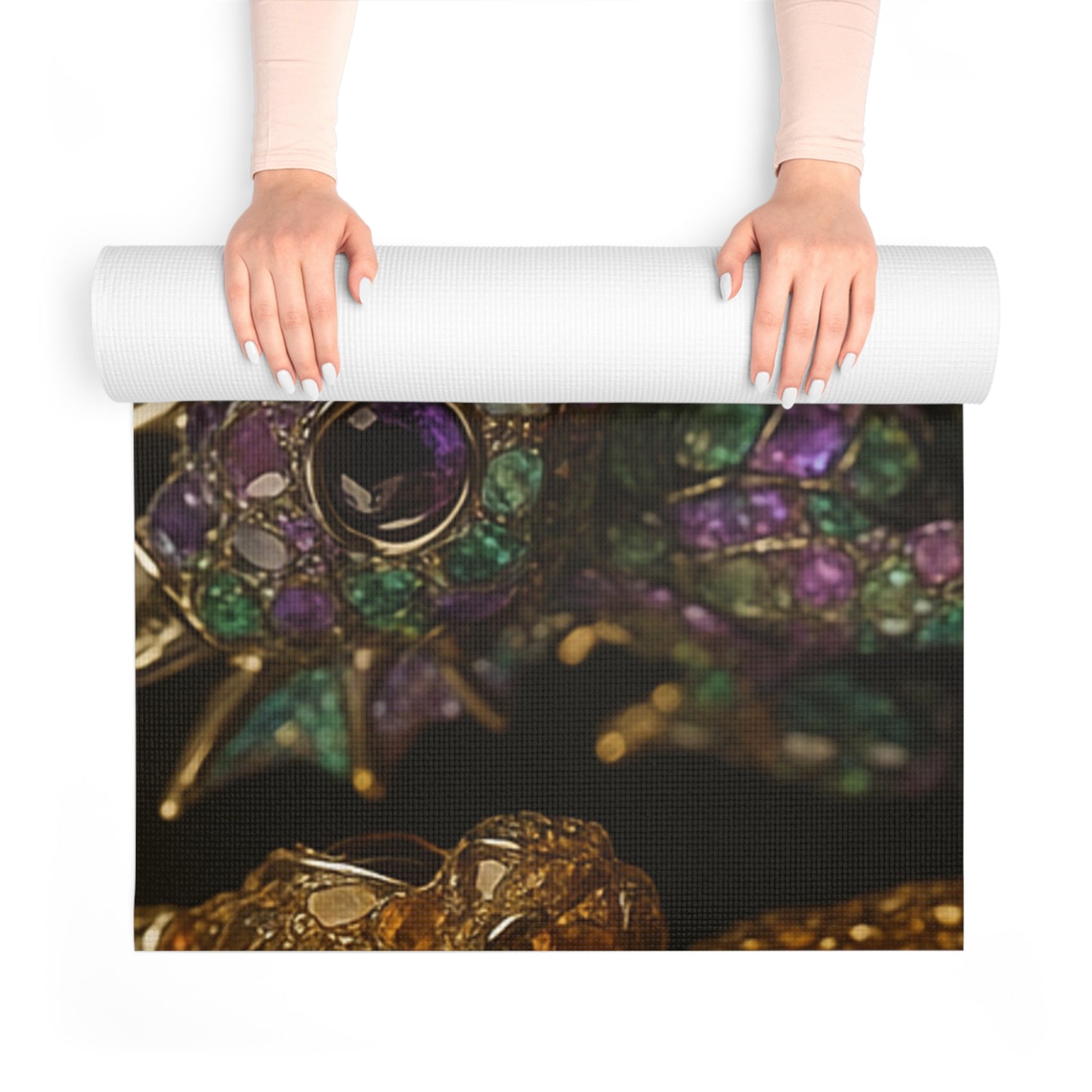 Vibrant Fish Design Foam Yoga Mat, Colorful Exercise Mat, Eco-Friendly Fitness Mat, Yoga Gift for Fish Lovers, Unique Yoga Accessory