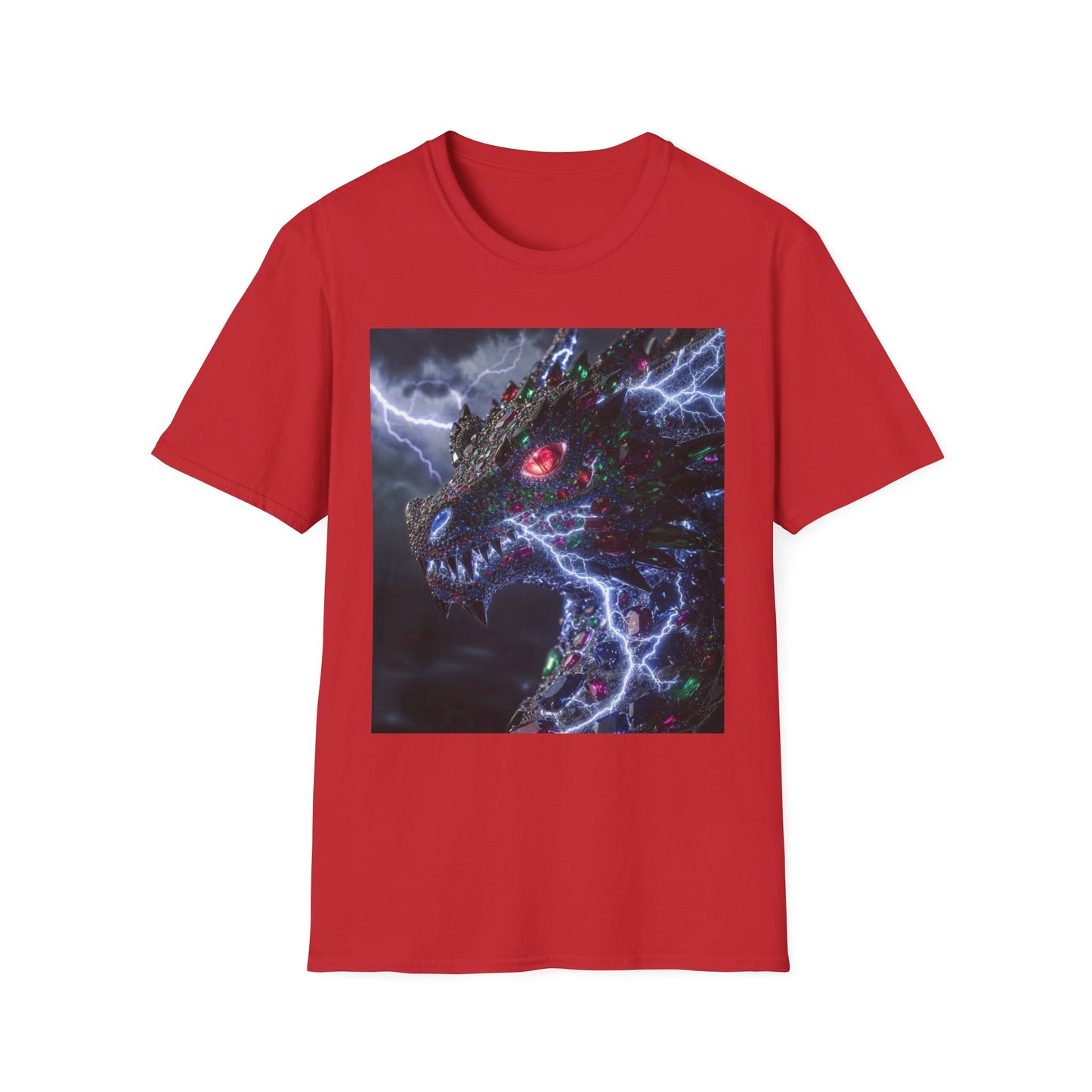 Dragon Lightning T-Shirt — Electric Dark Fantasy Monster Graphic Tee