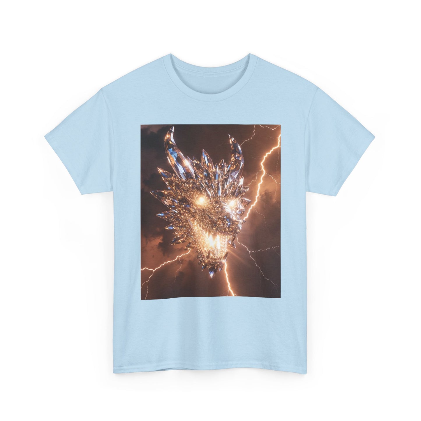 Dragon Lightning Graphic Tee — Fiery Electric Fantasy T-Shirt