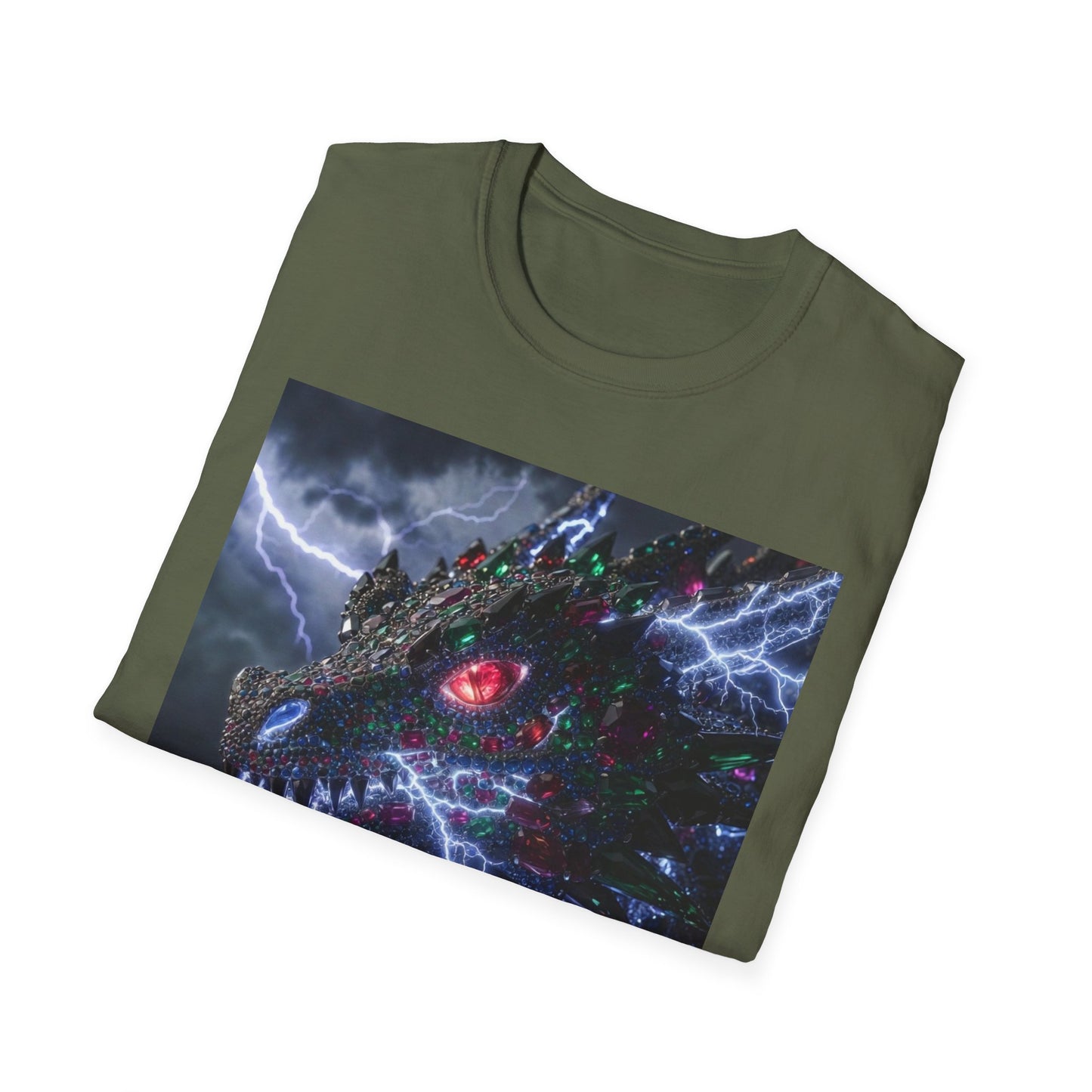Dragon Lightning T-Shirt — Electric Dark Fantasy Monster Graphic Tee