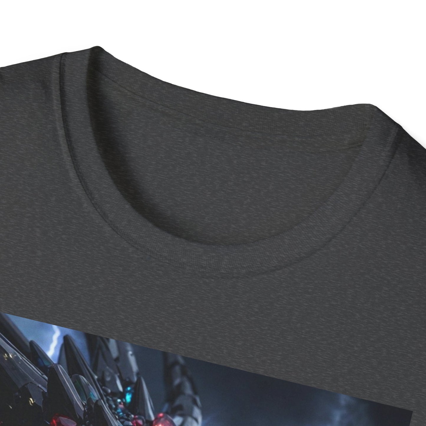Cosmic Leviathan Shark T-Shirt — Neon Sci‑Fi Sea Monster Tee