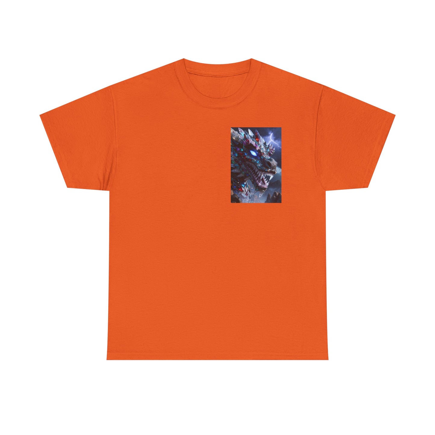 Wolf Dragon Galaxy Pocket Tee — Cosmic Wolf Graphic T-Shirt