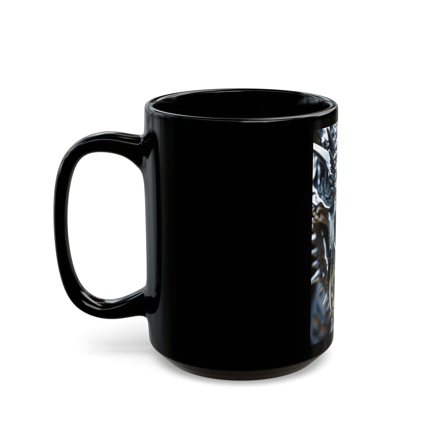 Dragon Slayer Black Mug - 11oz & 15oz Fantasy Coffee Cup