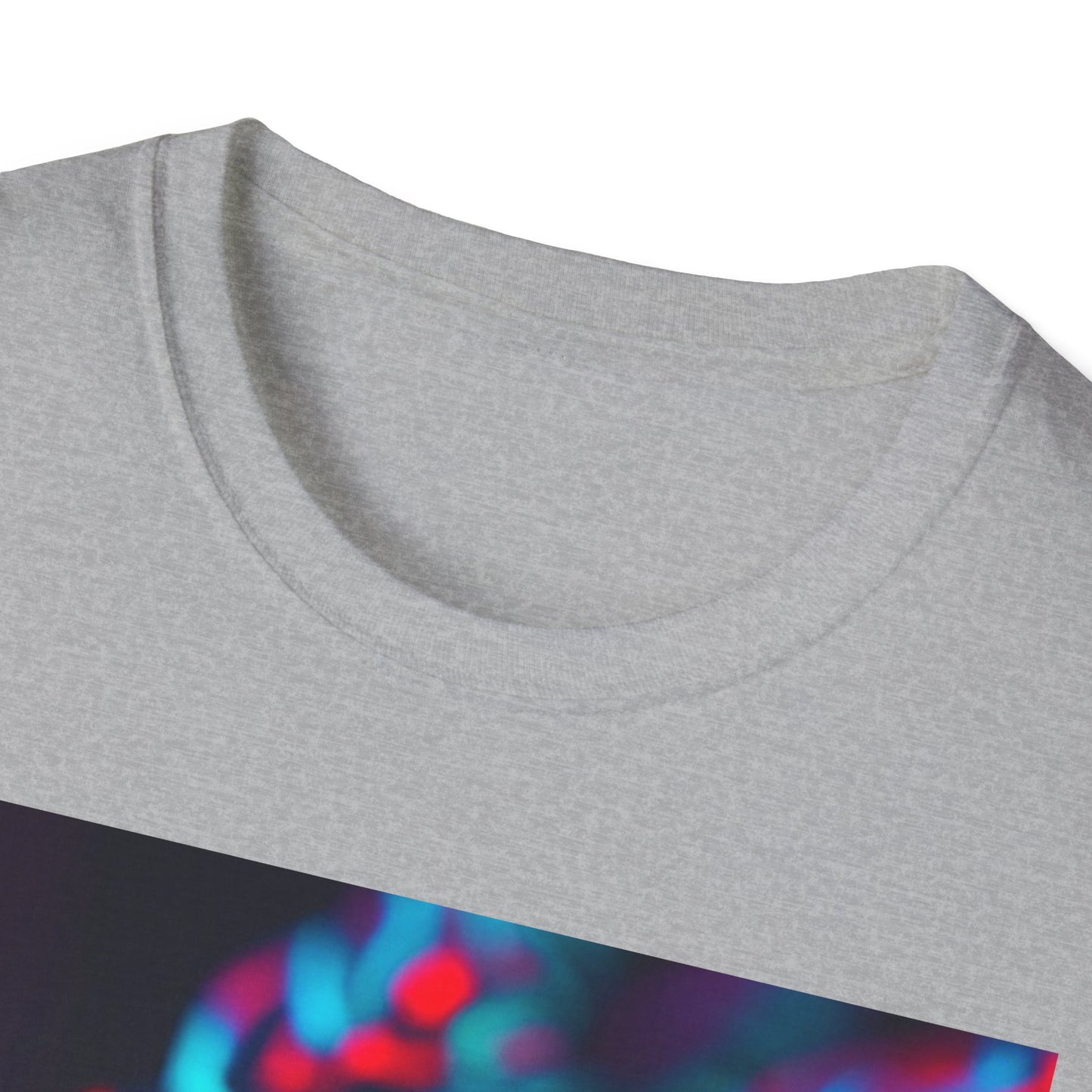 Neon Cyber Skull T-Shirt — Vaporwave Glitch Art Tee