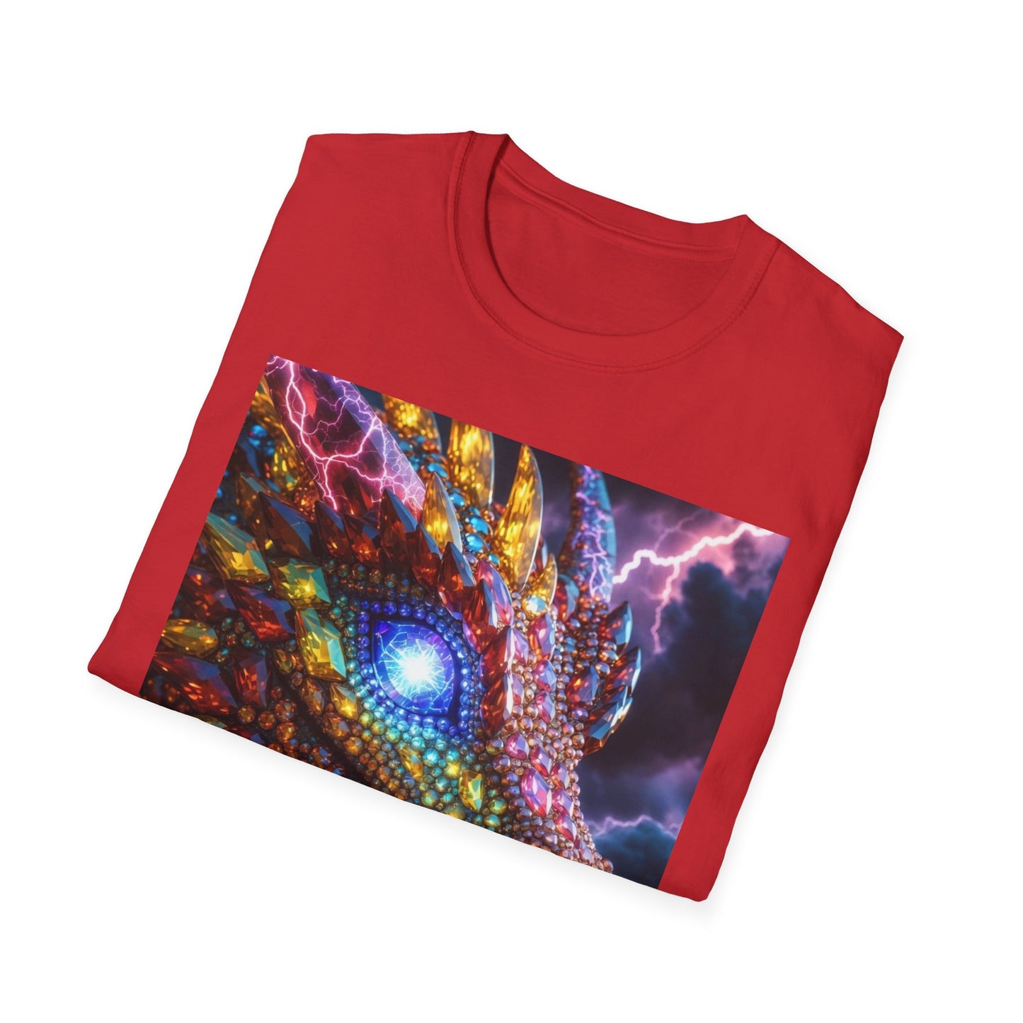 Dragon Head T-Shirt — Colorful Lightning Fantasy Graphic Tee
