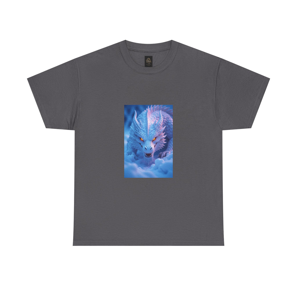 A Mystic Blue Dragon Tee — Ethereal Fantasy Animal Graphic T-Shirt