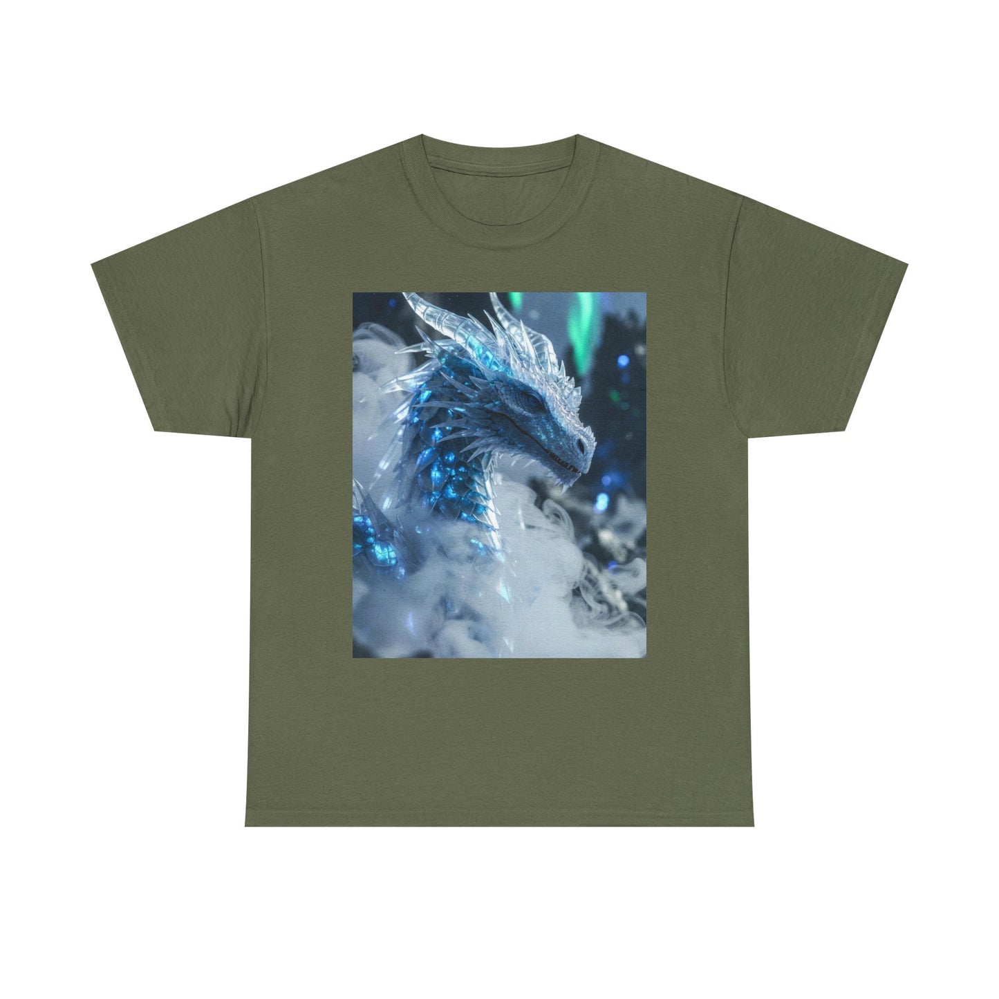 Ice Dragon Graphic Tee — Fantasy Dragon Art T-Shirt