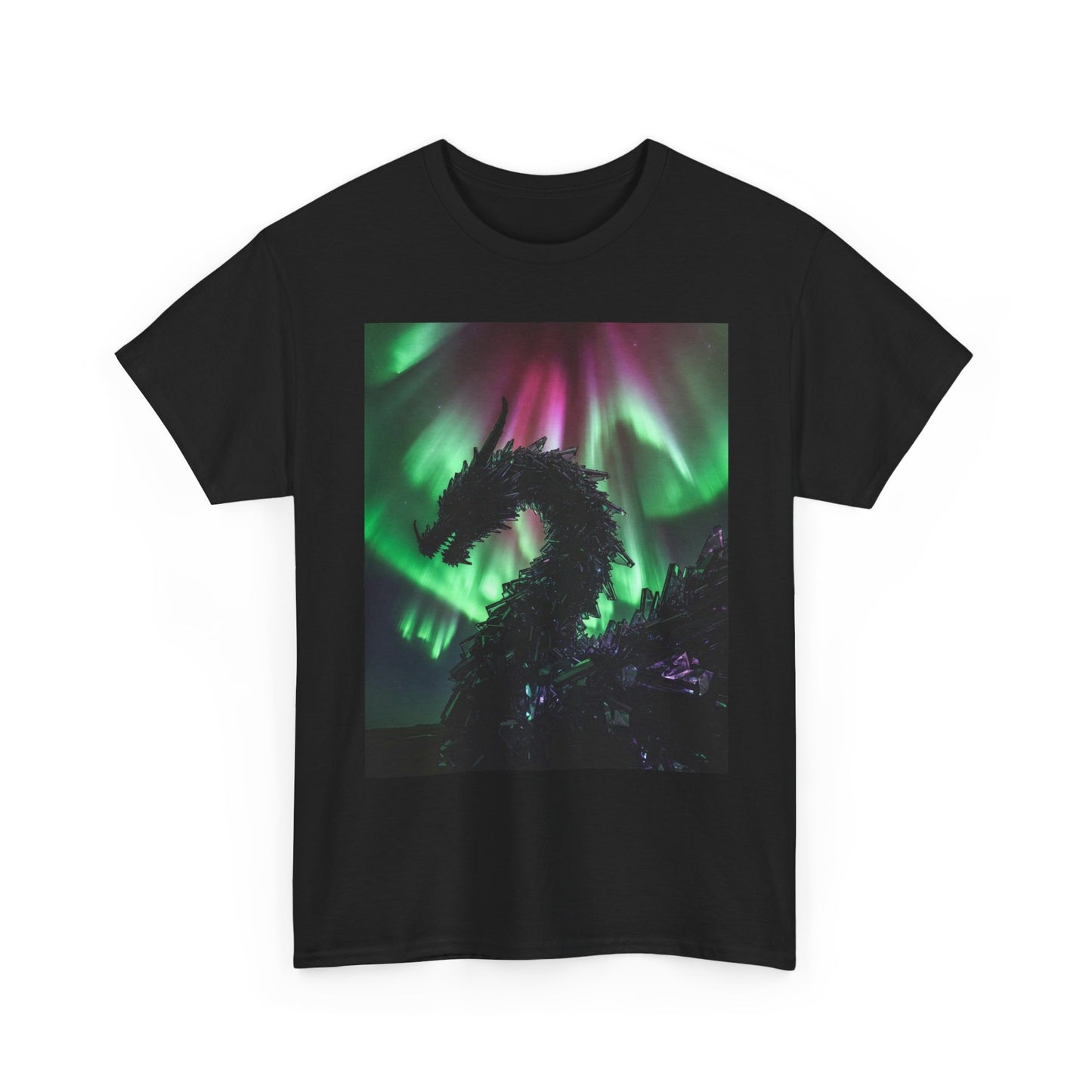Dragon Aurora T-Shirt — Northern Lights Dragon Graphic Tee