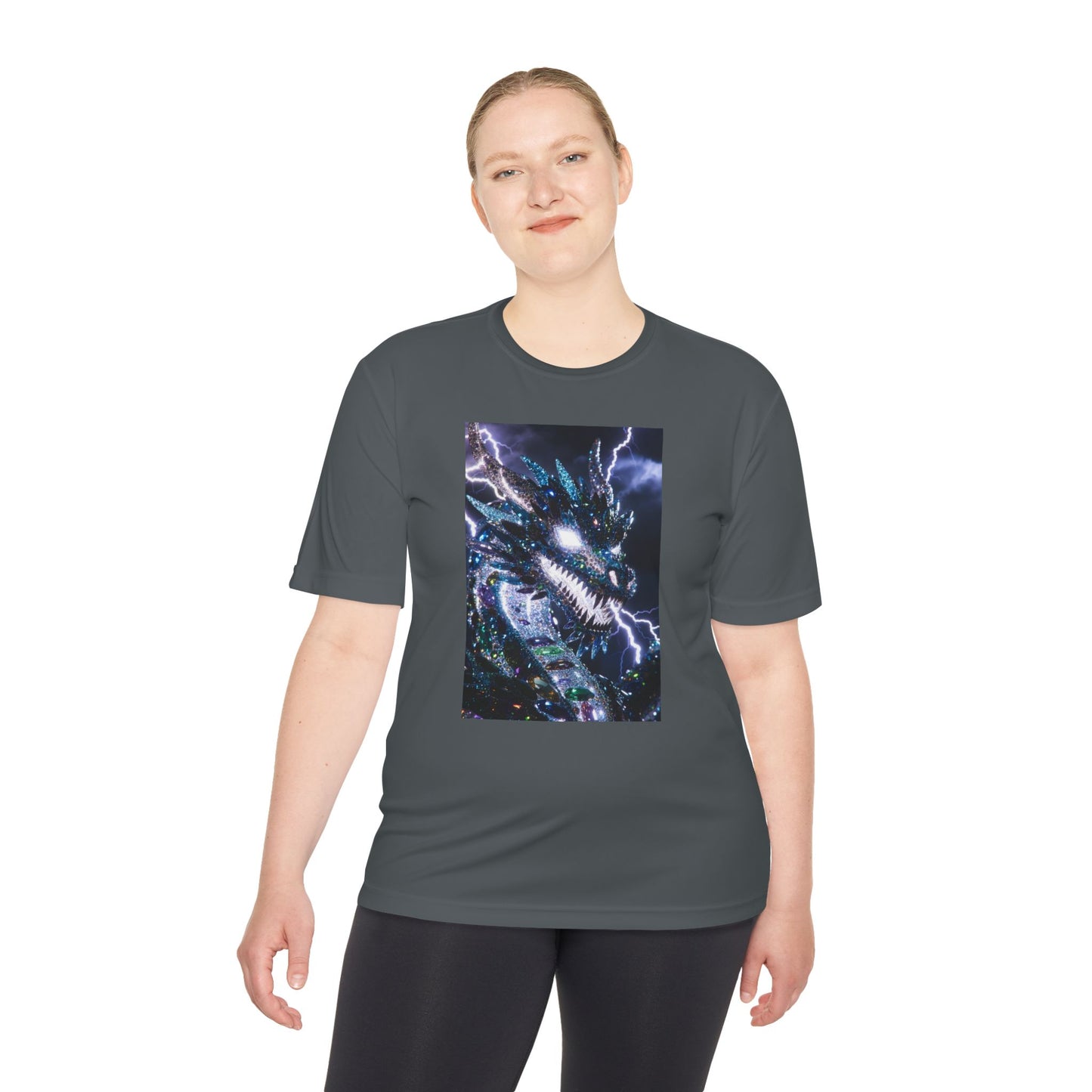 Lightning Dragon Graphic Tee — Cosmic Fantasy Dragon Shirt