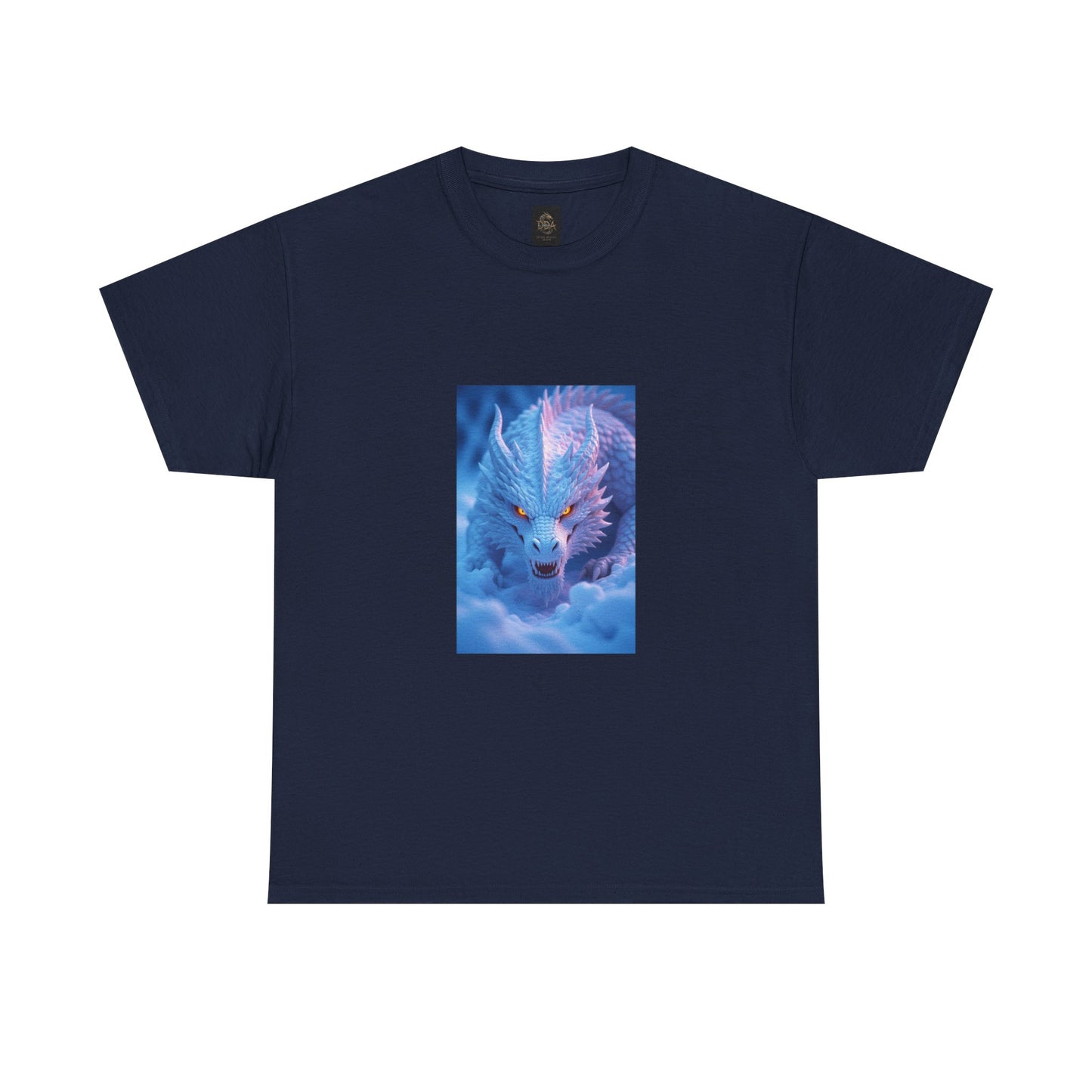 A Mystic Blue Dragon Tee — Ethereal Fantasy Animal Graphic T-Shirt