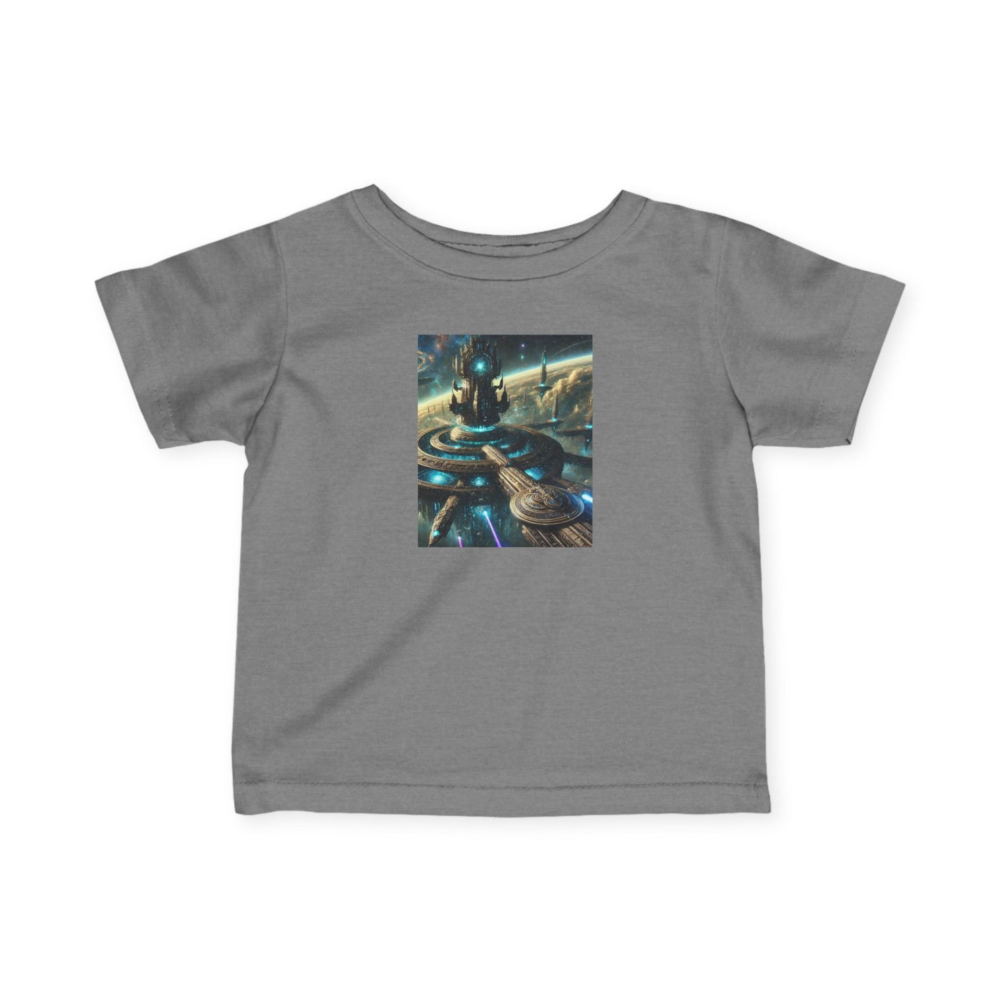 Galactic Adventure Infant Tee - Cosmic Print for Little Explorers