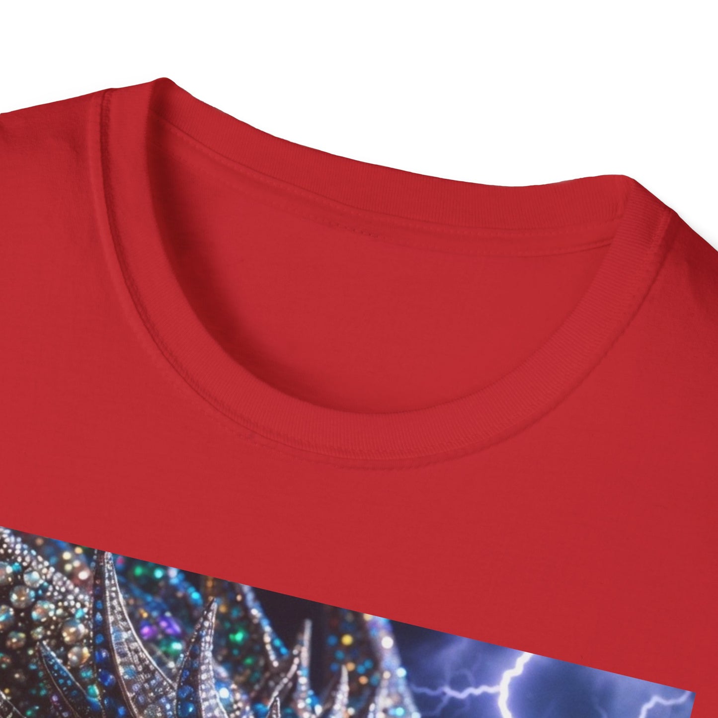 Dragon Lightning T-Shirt — Neon Crystal Fantasy Graphic Tee