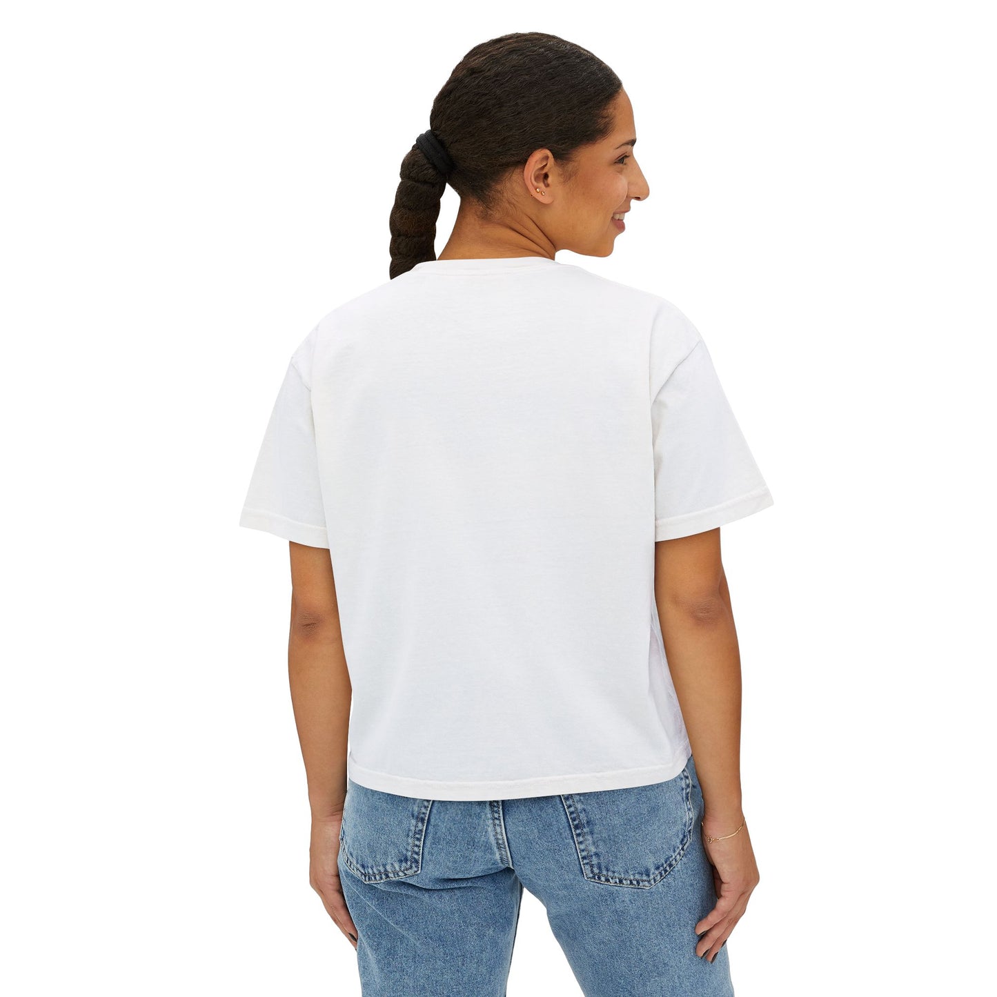 A Divine Diamond Dragon Pendant Graphic Women's Boxy Tee, Casual T-Shirt, Trendy Fashion, Streetwear Style, Unique Gift for Her, Everyday Wear