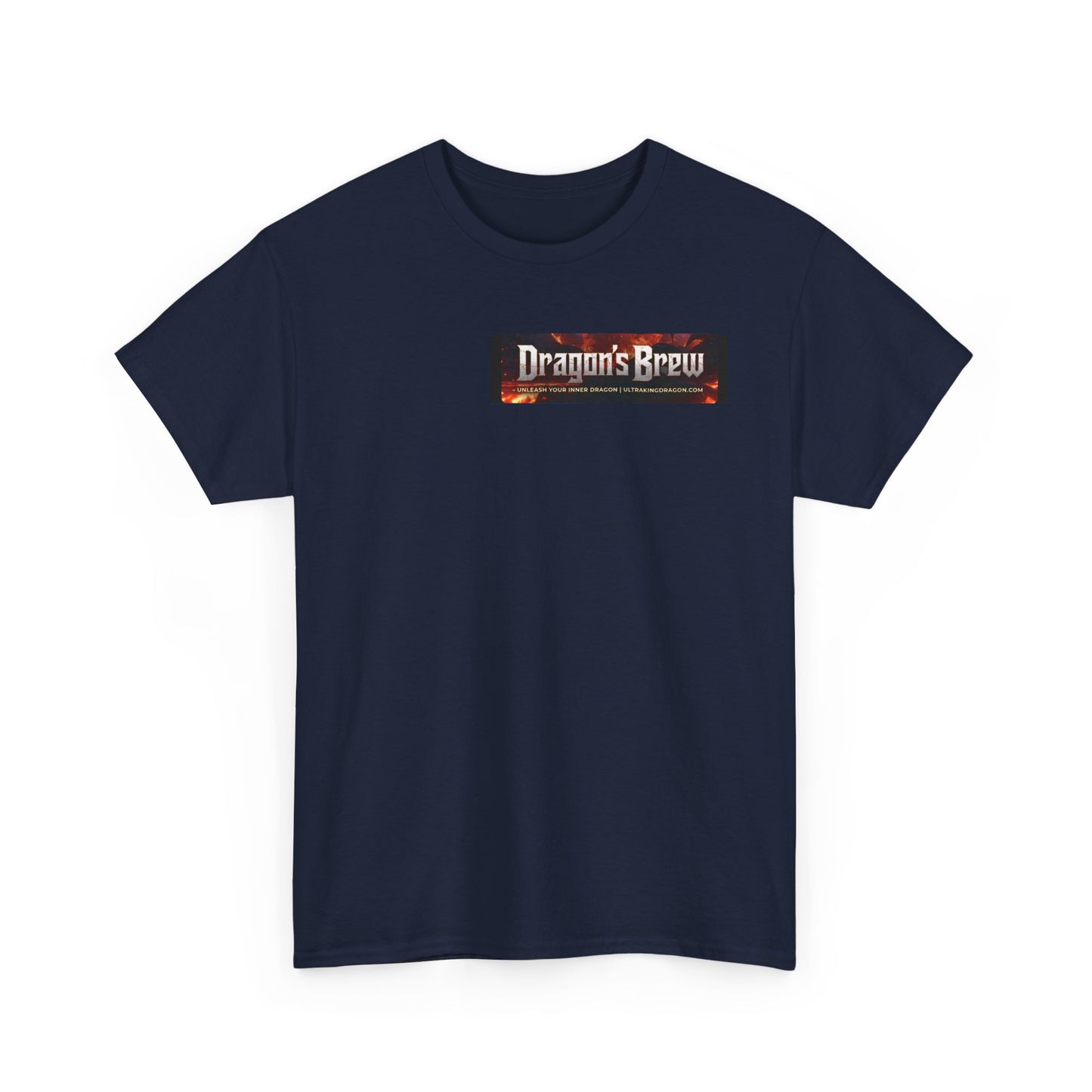 T-Shirt — "Dragon's Brew" Fiery Skull Graphic Tee