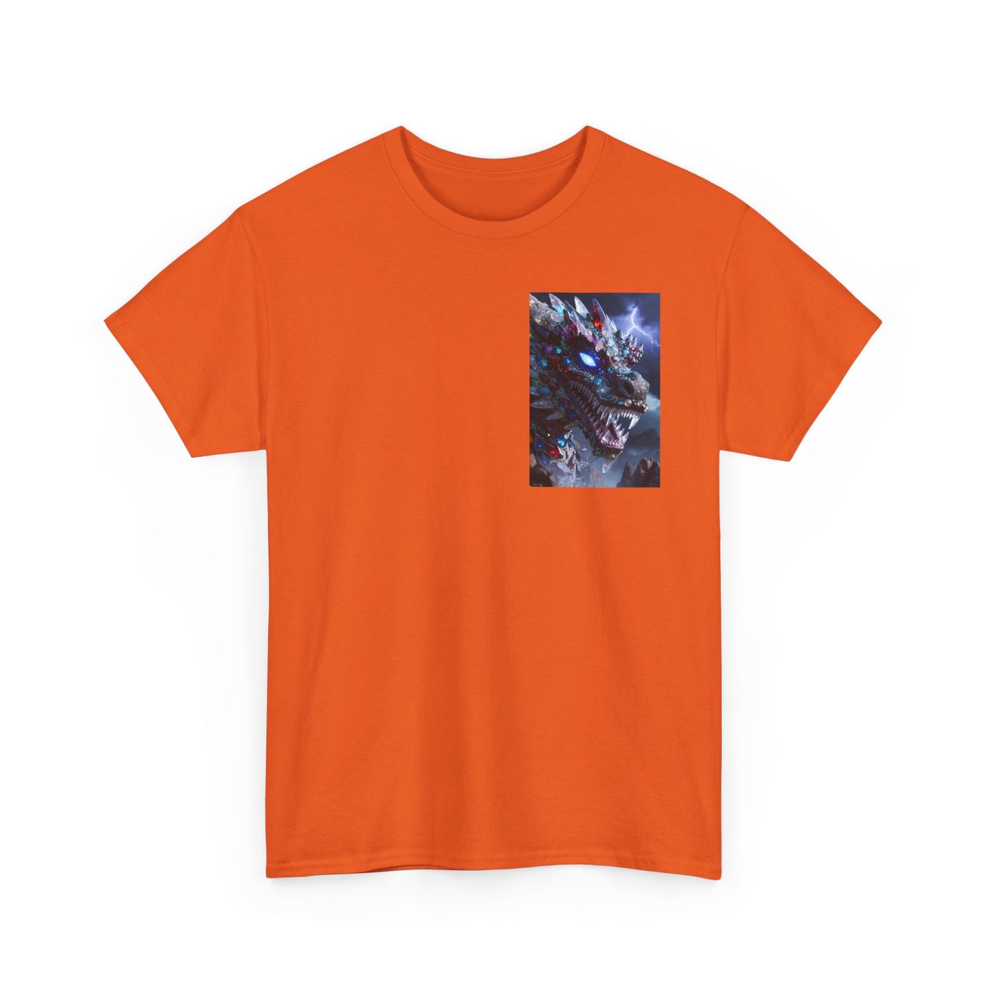 Wolf Dragon Galaxy Pocket Tee — Cosmic Wolf Graphic T-Shirt