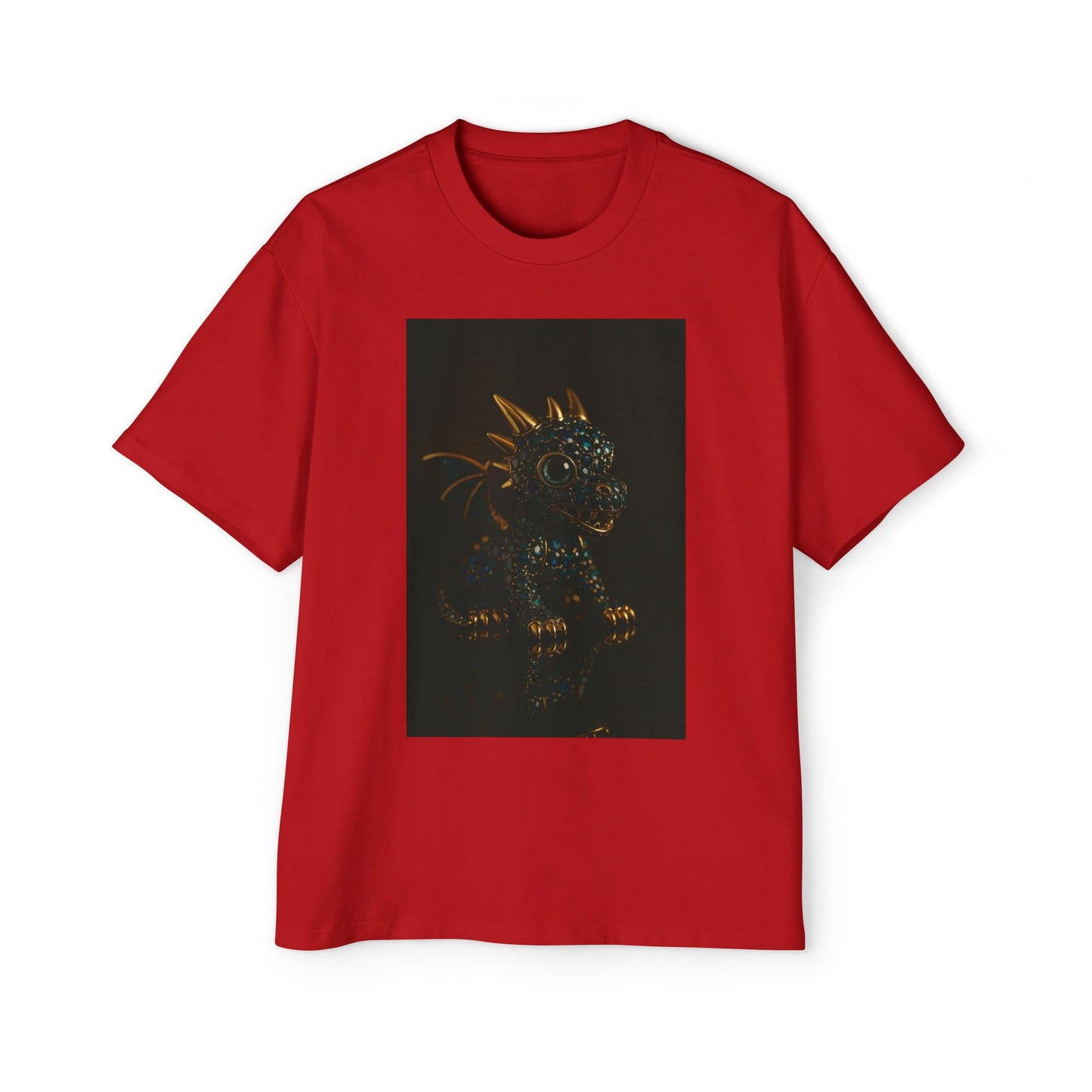 A Dragon Design Oversized Tee, Casual Wear, Graphic Shirt, Gift for Fantasy Lovers, Unique T-Shirt, Perfect for Festivals and Everyday