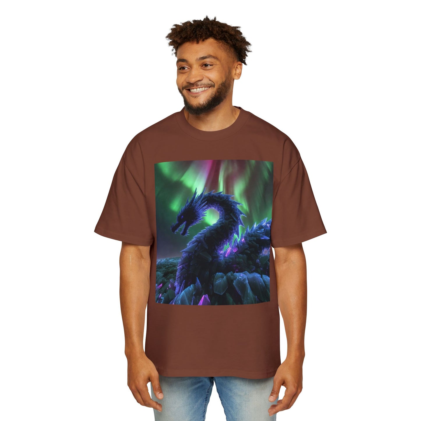 Northern Lights Dragon Tee — Fantasy Dragon Graphic T-Shirt