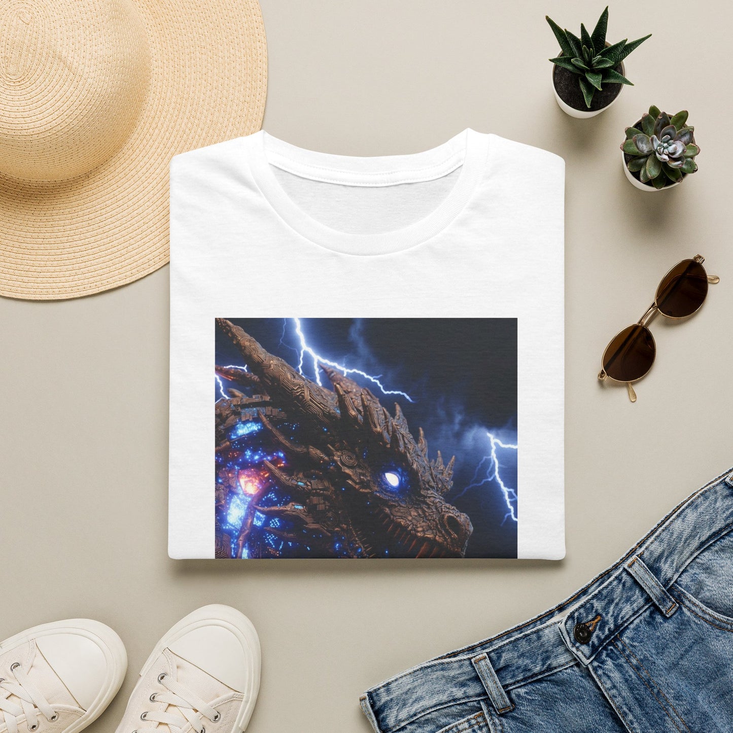 Godzilla Monster Tee — Electric Kaiju Face Graphic T-Shirt