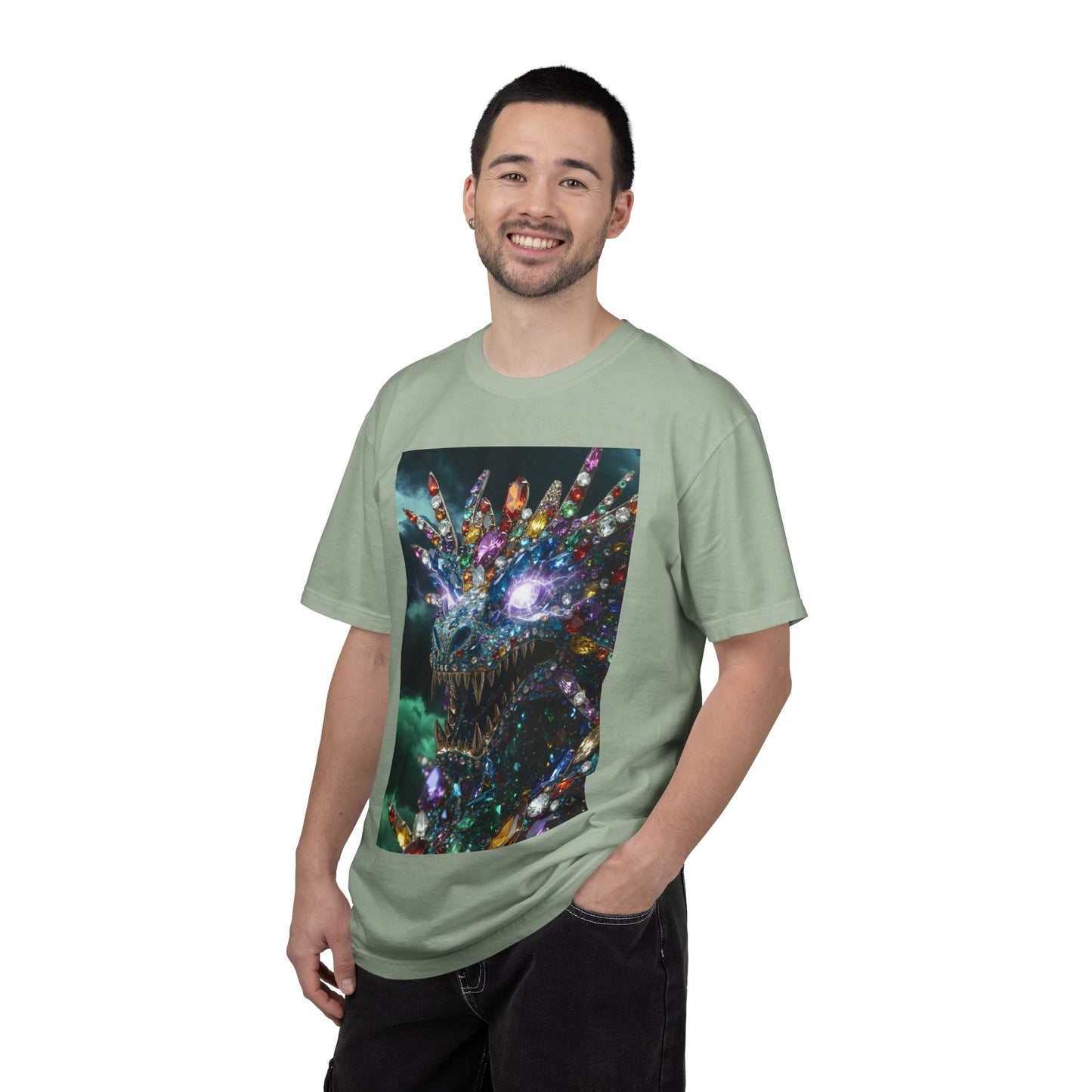 Dragon Crystal T-Shirt — Psychedelic Gem Monster Graphic Tee