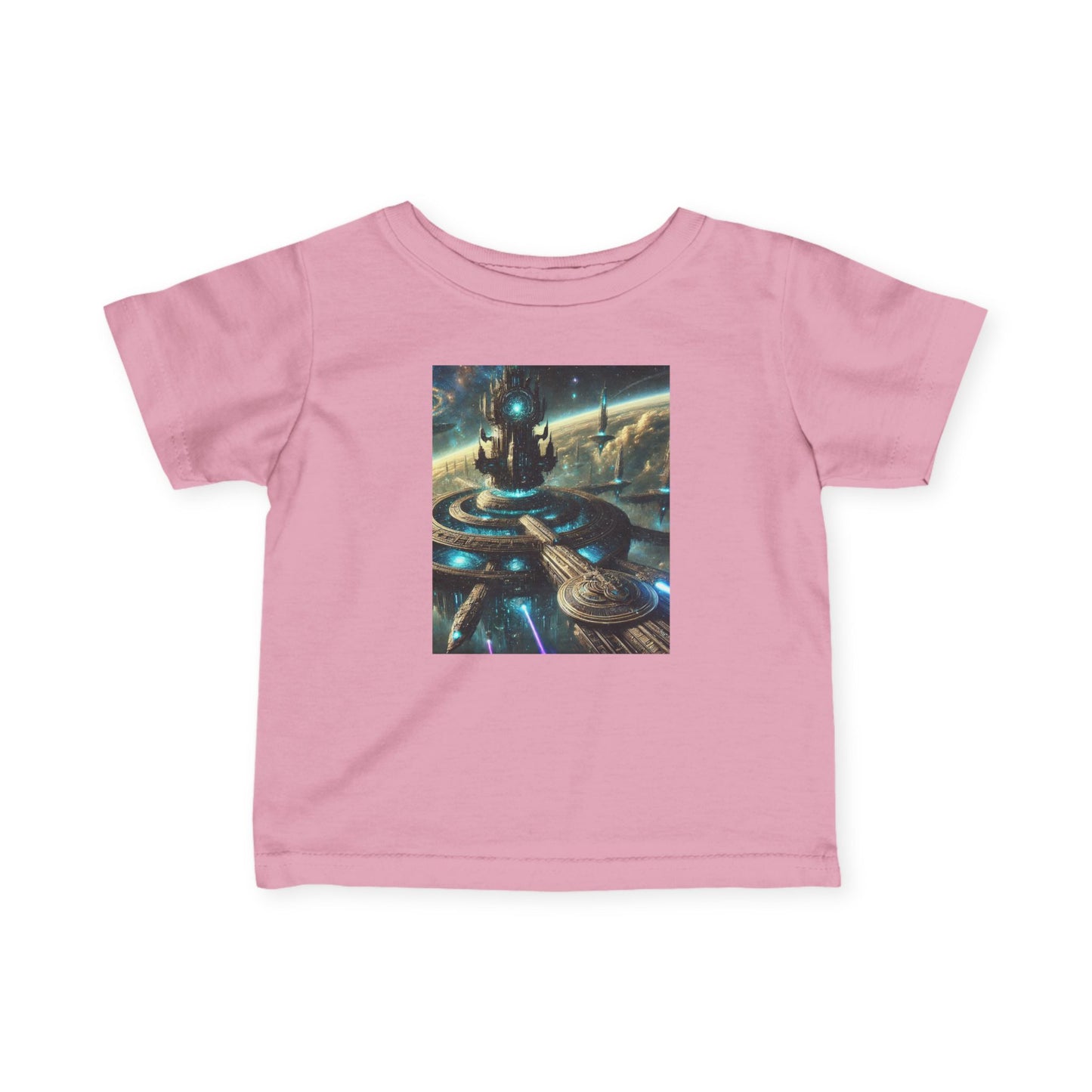 Galactic Adventure Infant Tee - Cosmic Print for Little Explorers