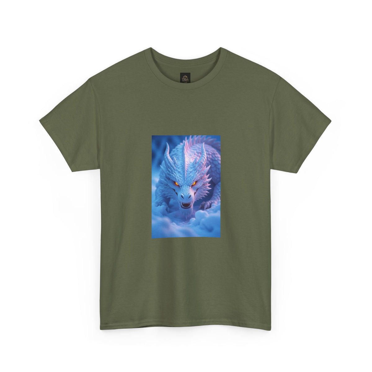 A Mystic Blue Dragon Tee — Ethereal Fantasy Animal Graphic T-Shirt