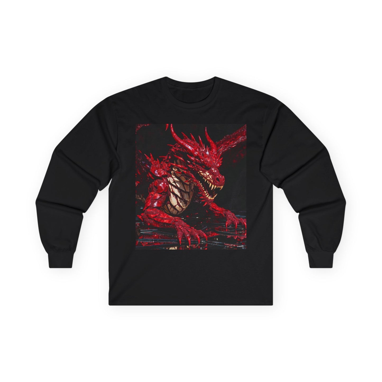 Red Dragon Artwork Long Sleeve Tee