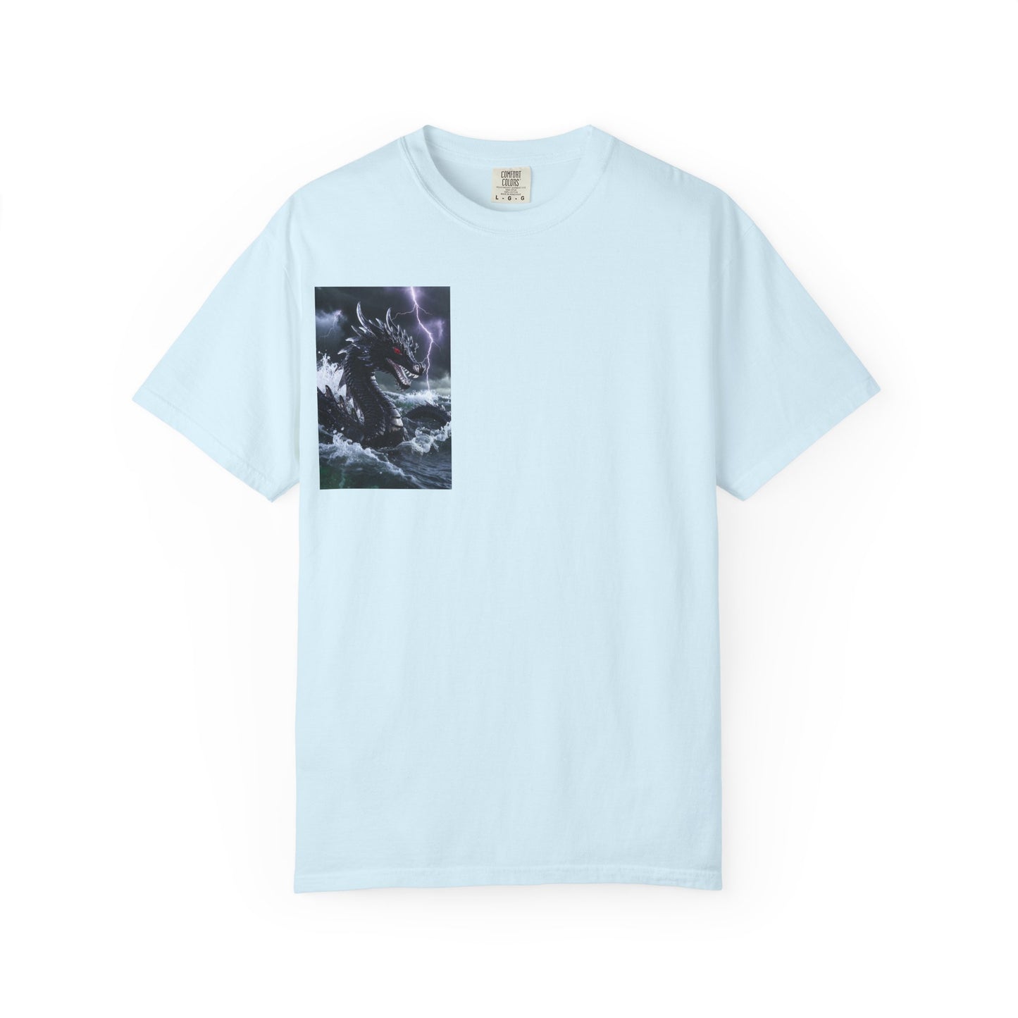 Dragon Storm Graphic T-Shirt — Dark Fantasy Chest Print