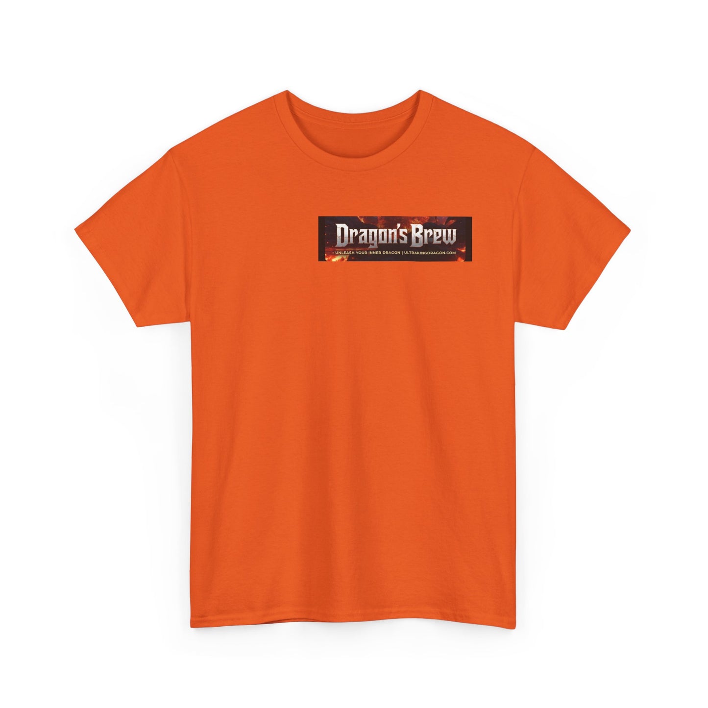T-Shirt — "Dragon's Brew" Fiery Skull Graphic Tee