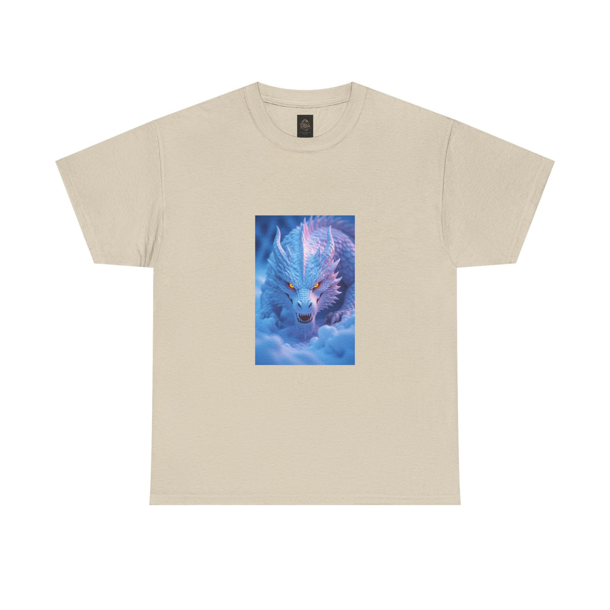 A Mystic Blue Dragon Tee — Ethereal Fantasy Animal Graphic T-Shirt