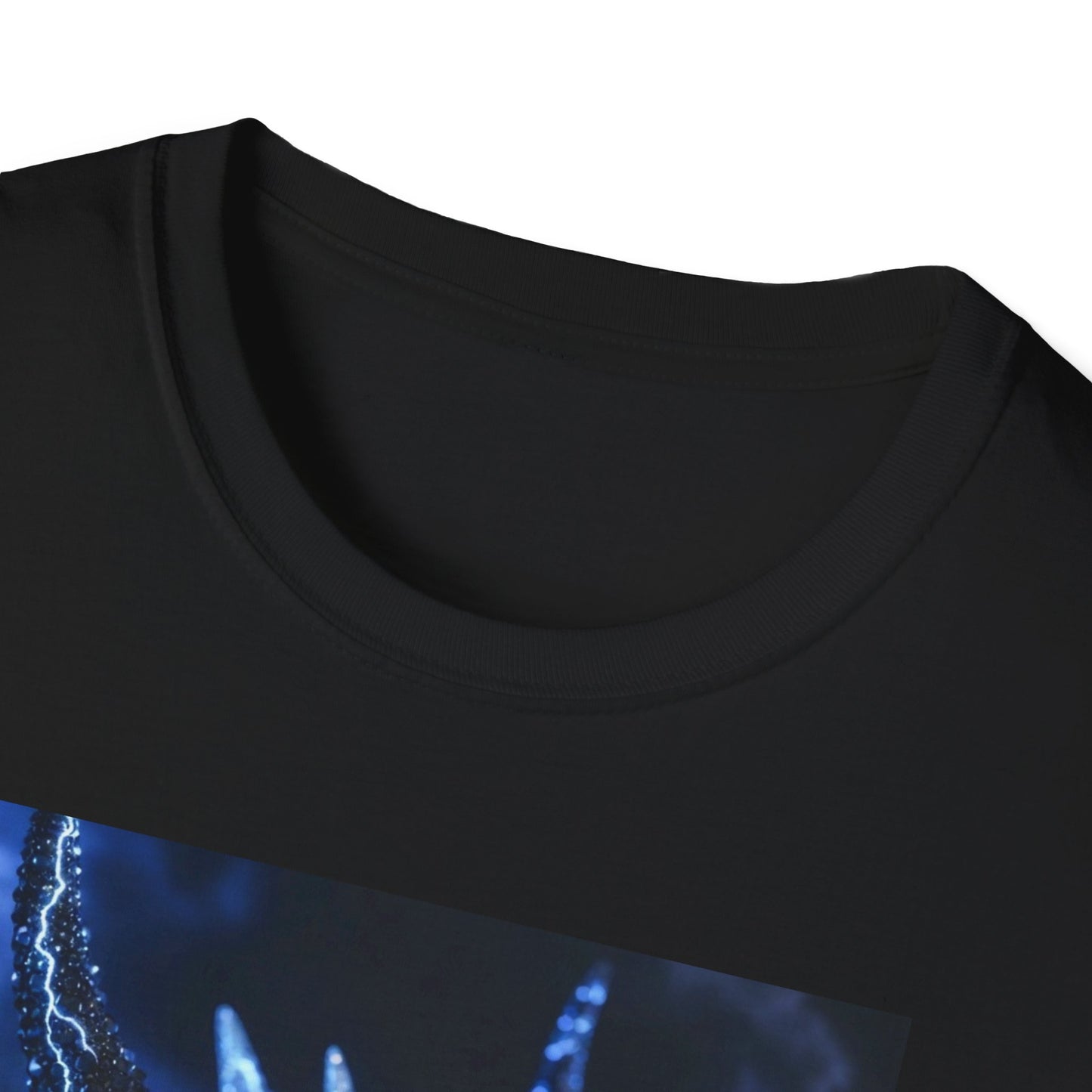 Lightning Dragon T-Shirt — Electric Blue Mythical Dragon Graphic Tee