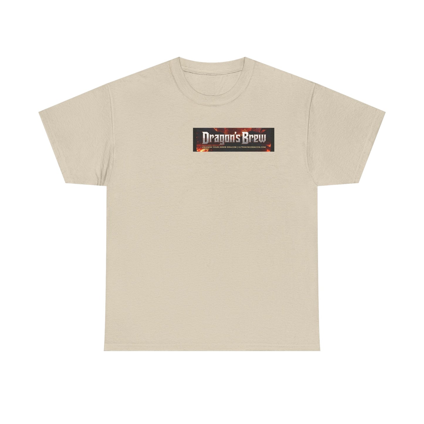 T-Shirt — "Dragon's Brew" Fiery Skull Graphic Tee