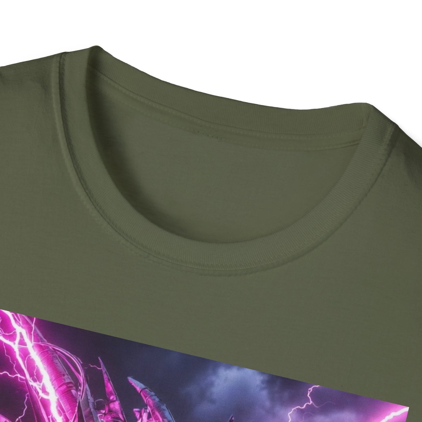 Dragon Lightning T-Shirt — Neon Purple Fantasy Dragon Graphic Tee