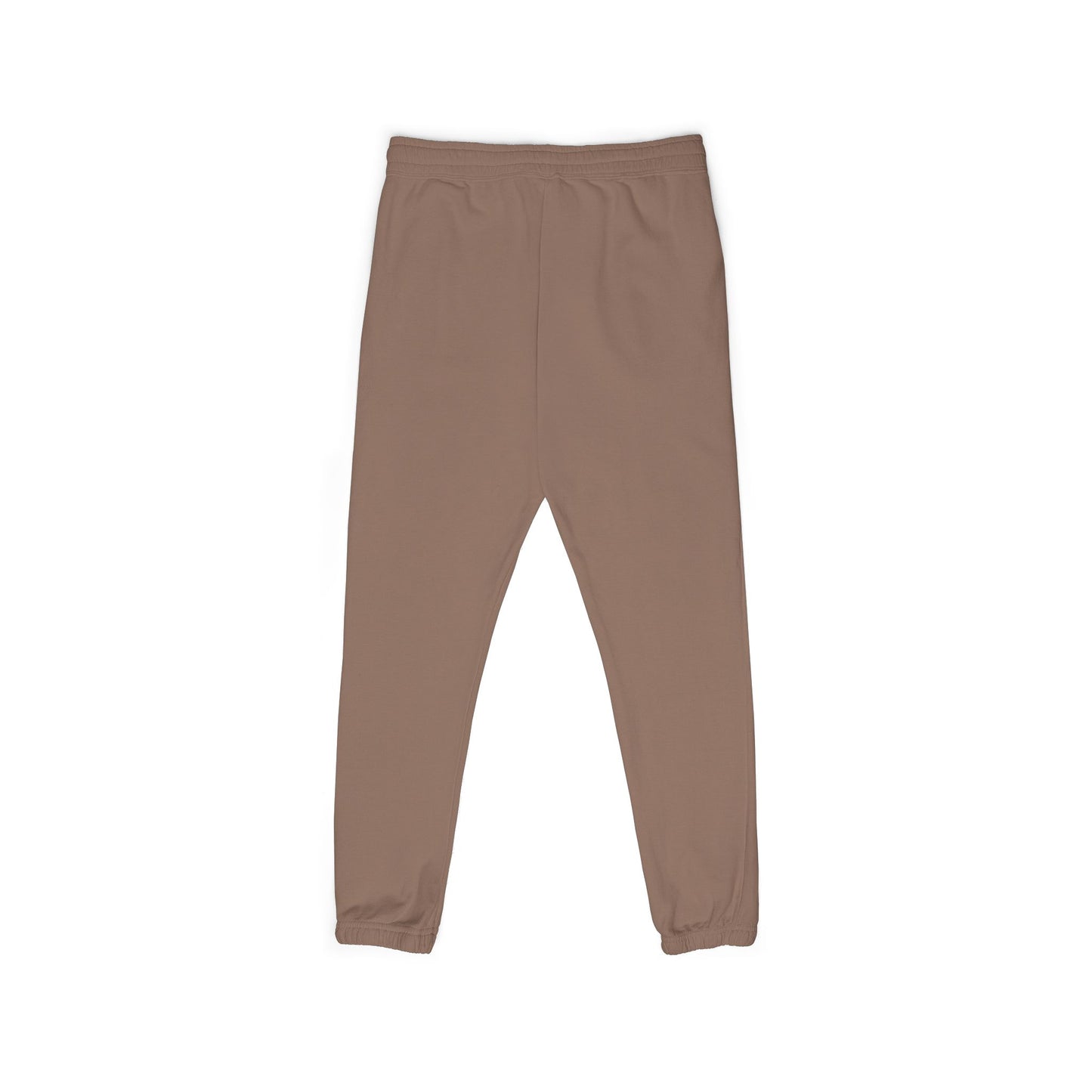 Garment-Dyed Fleece Sweatpants — Dark Olive Joggers with Blue Marble Pocket
