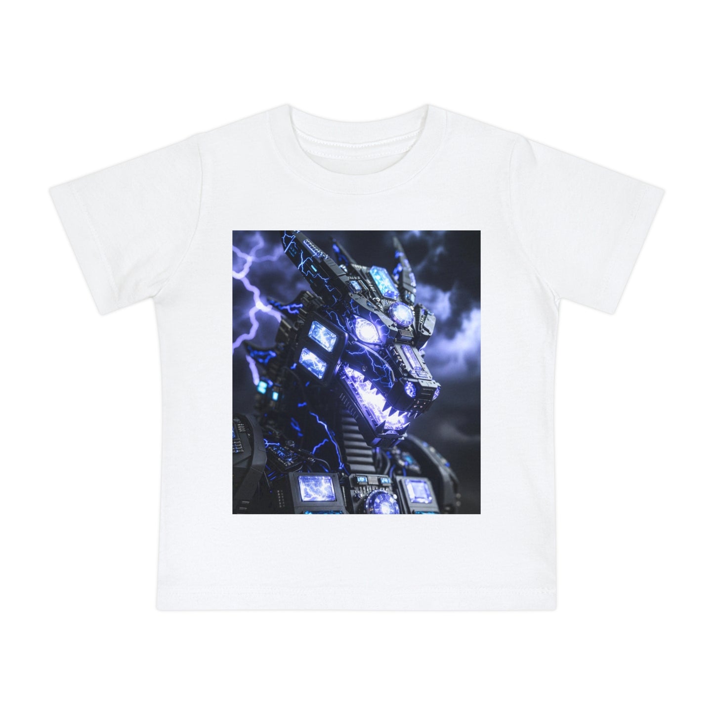 Baby T-Shirt — Divine Dragon Armor Lightning Robot Graphic