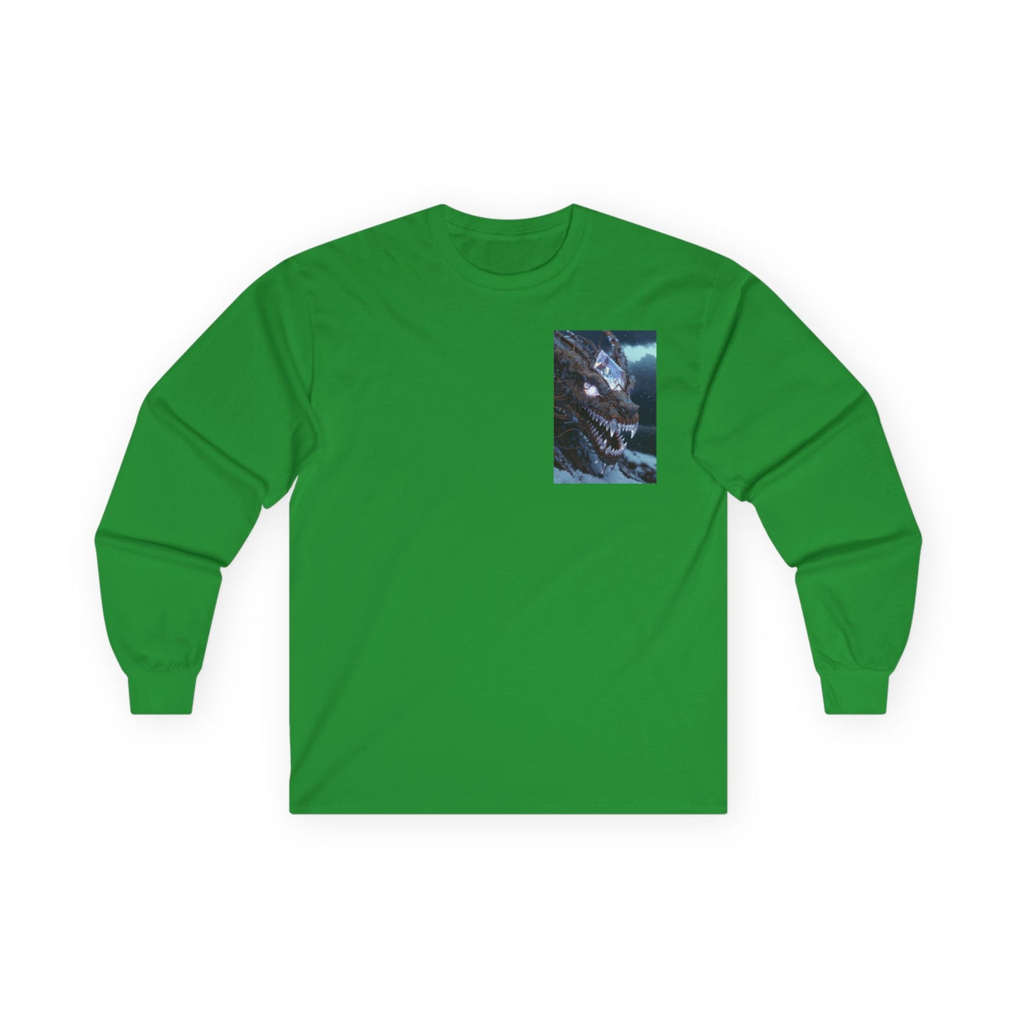 Long Sleeve Tee — Mystical Dragon Chest Print