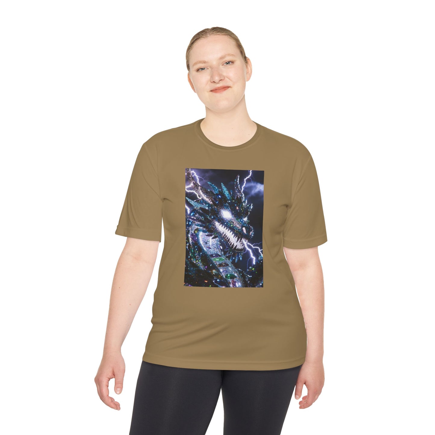 Lightning Dragon Graphic Tee — Cosmic Fantasy Dragon Shirt