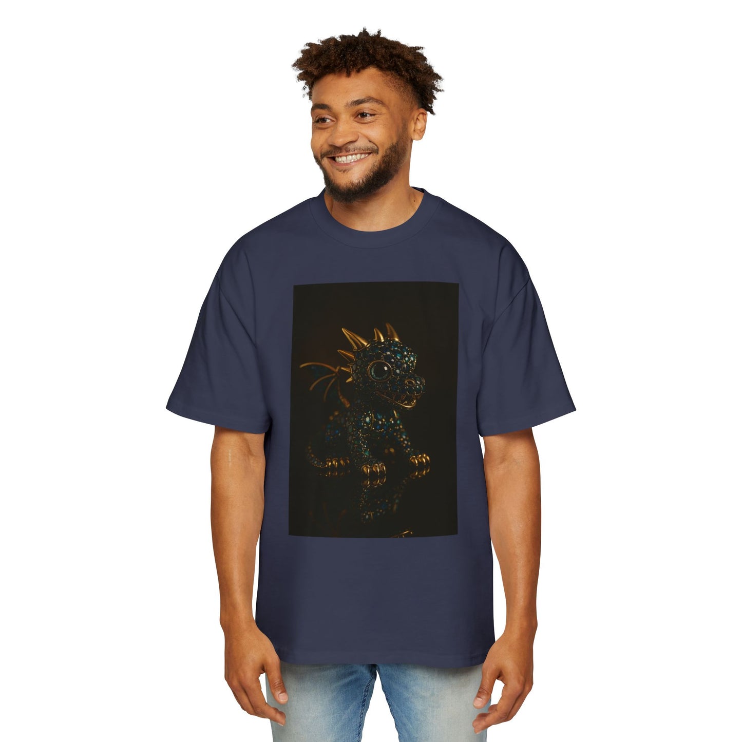 A Dragon Design Oversized Tee, Casual Wear, Graphic Shirt, Gift for Fantasy Lovers, Unique T-Shirt, Perfect for Festivals and Everyday