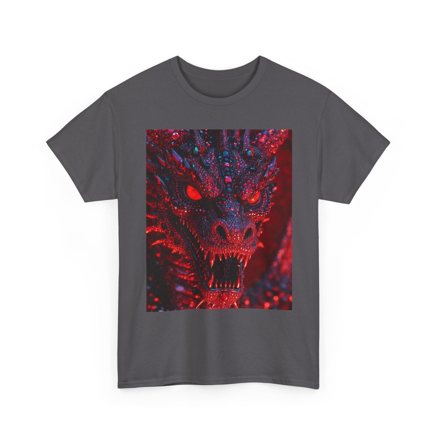 Dragon Rage Graphic Tee — Red Demon Dragon Face T-Shirt