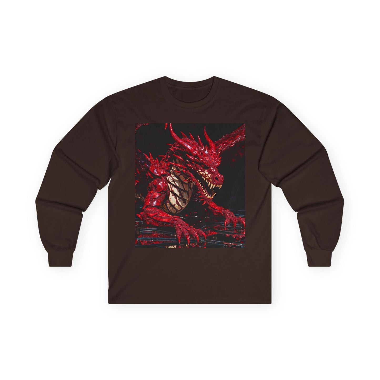Red Dragon Artwork Long Sleeve Tee