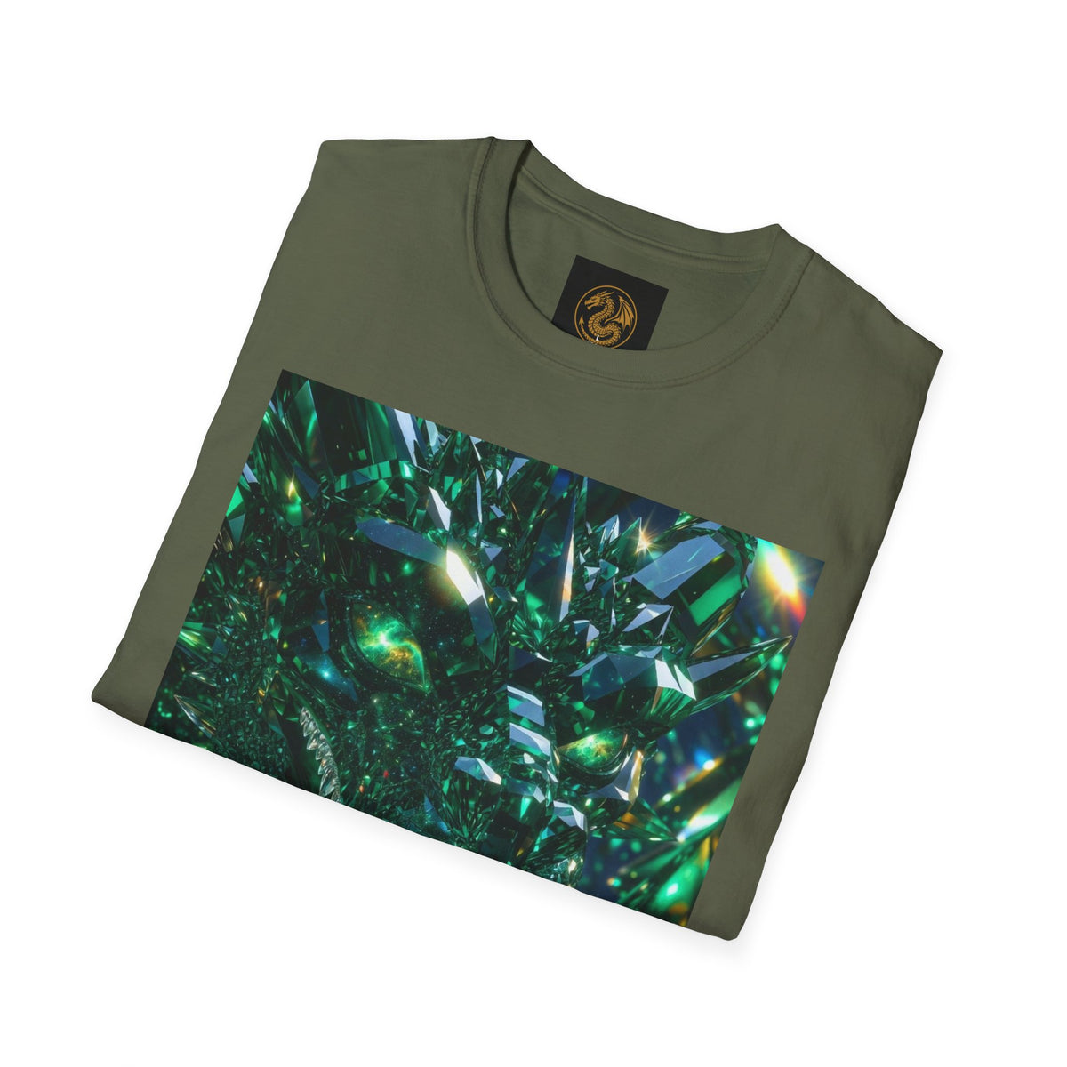 An Emerald Dragon Crystal Skull T-Shirt