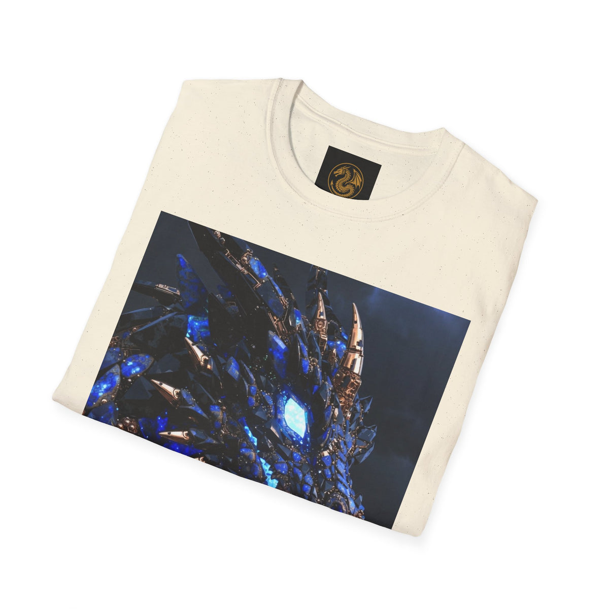 Blue Crystal Dragon T-Shirt — Mythical Fantasy Dragon Tee