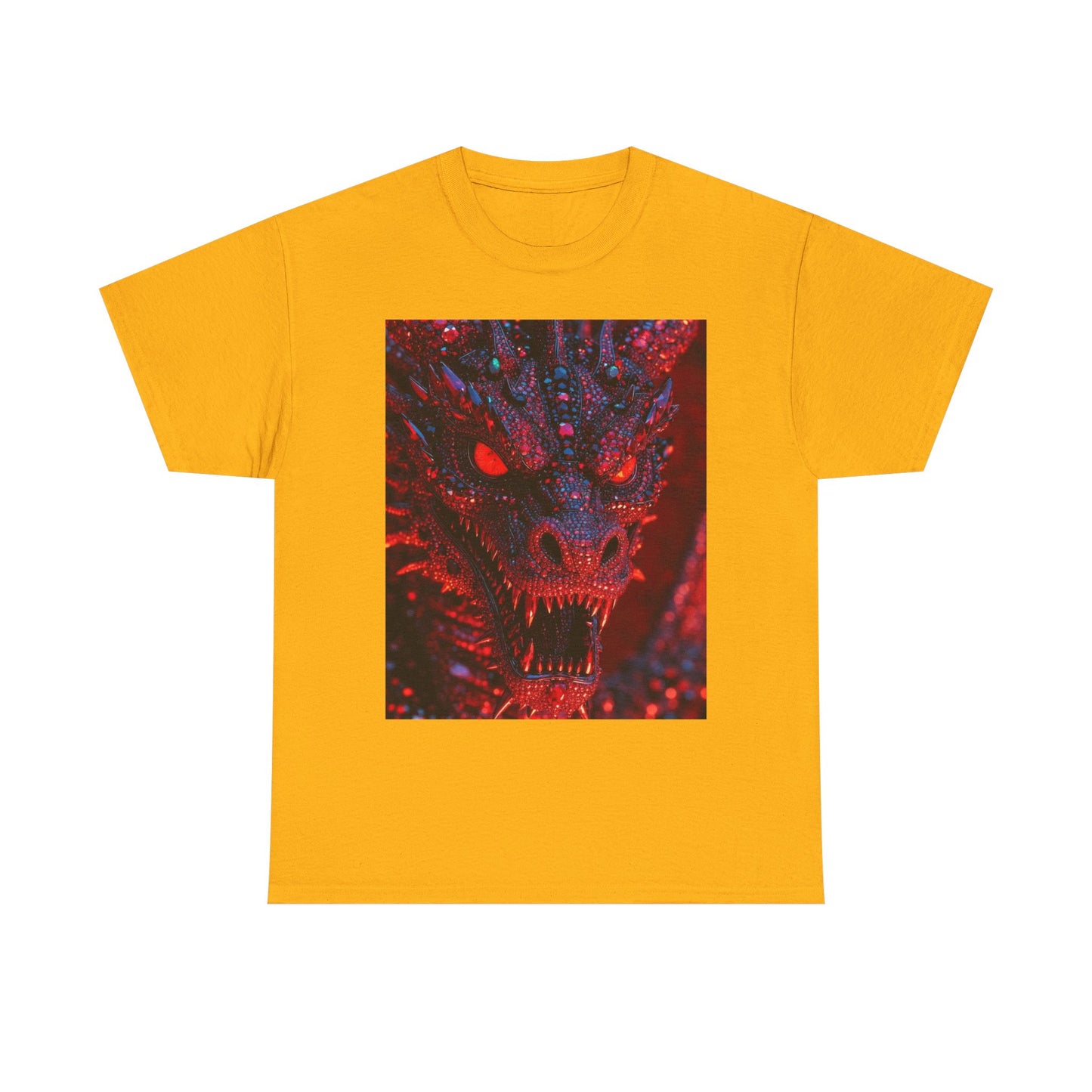Dragon Rage Graphic Tee — Red Demon Dragon Face T-Shirt