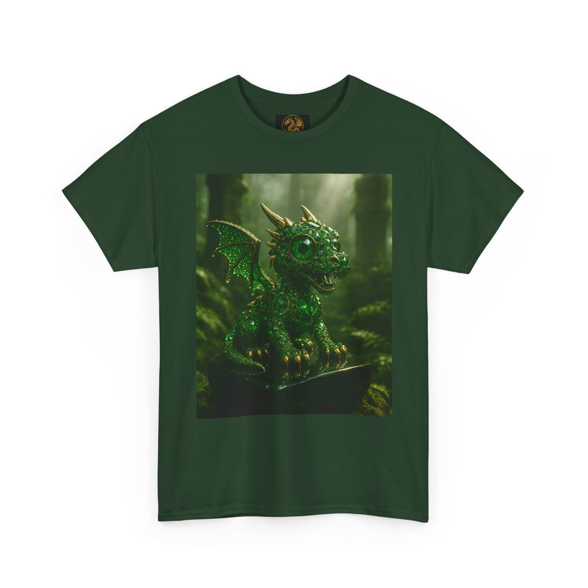 A Fantasy Dragon Graphic Tee, Heavy Cotton Shirt, Cute Dragon Top, Gifts for Dragon Lovers, Whimsical Art T-Shirt, Casual Wear