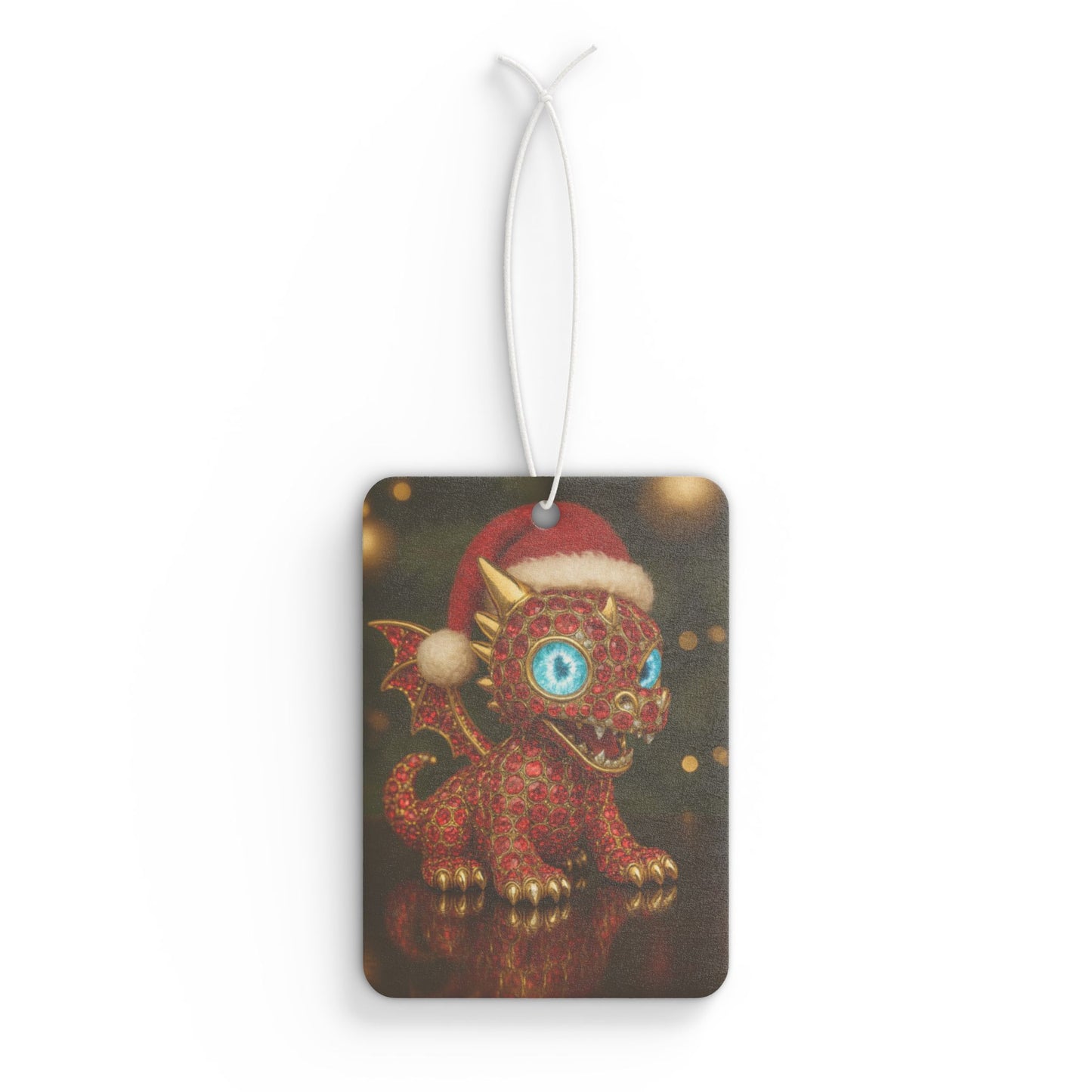 A Christmas dragon Festive Dragon Car Air Freshener | Christmas Decoration, Holiday Gift, Cute Aroma, Car Accessory, Unique Air Freshener