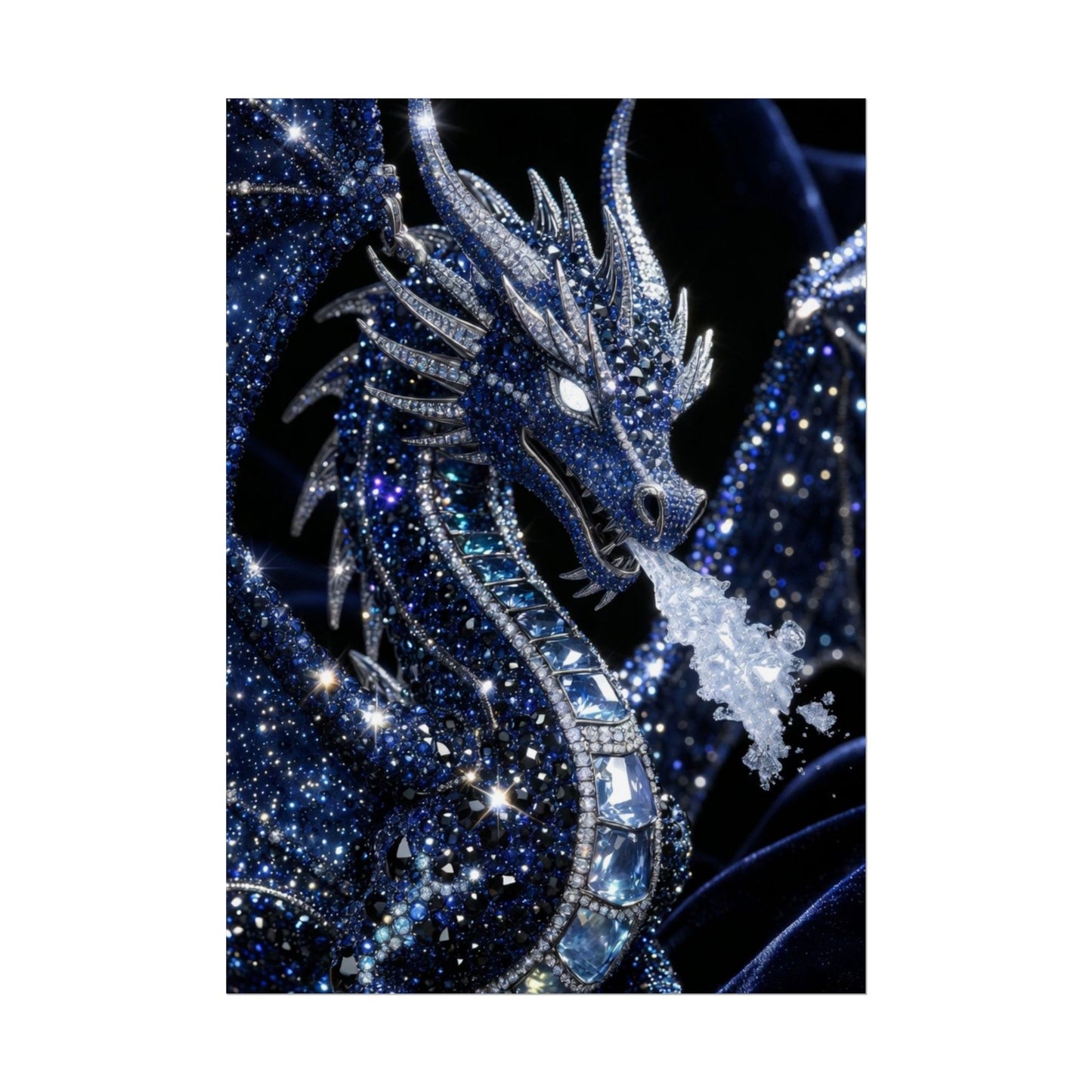 Rolled Poster — Sparkling Ice Dragon Art Print